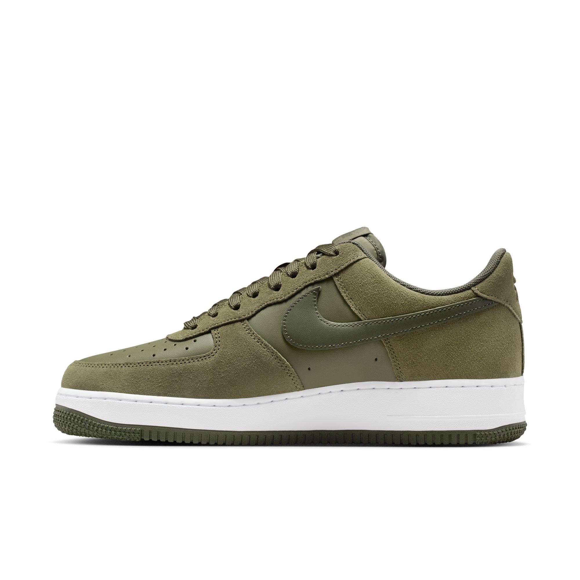 Nike Air Force 1 '07 LV8 "Medium Olive/Cargo Khaki/White" Men's Shoe - OLIVE Thumbnail View 4