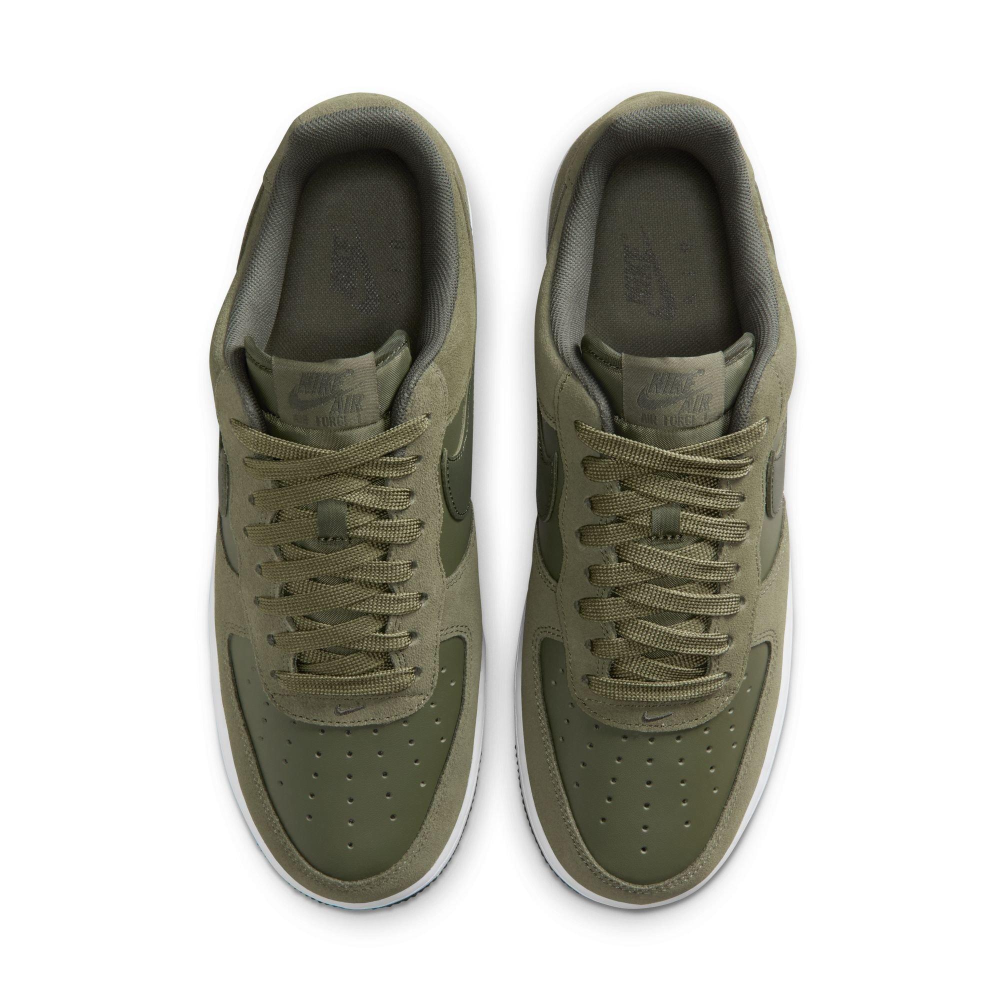 Nike Air Force 1 '07 LV8 "Medium Olive/Cargo Khaki/White" Men's Shoe - OLIVE Thumbnail View 6