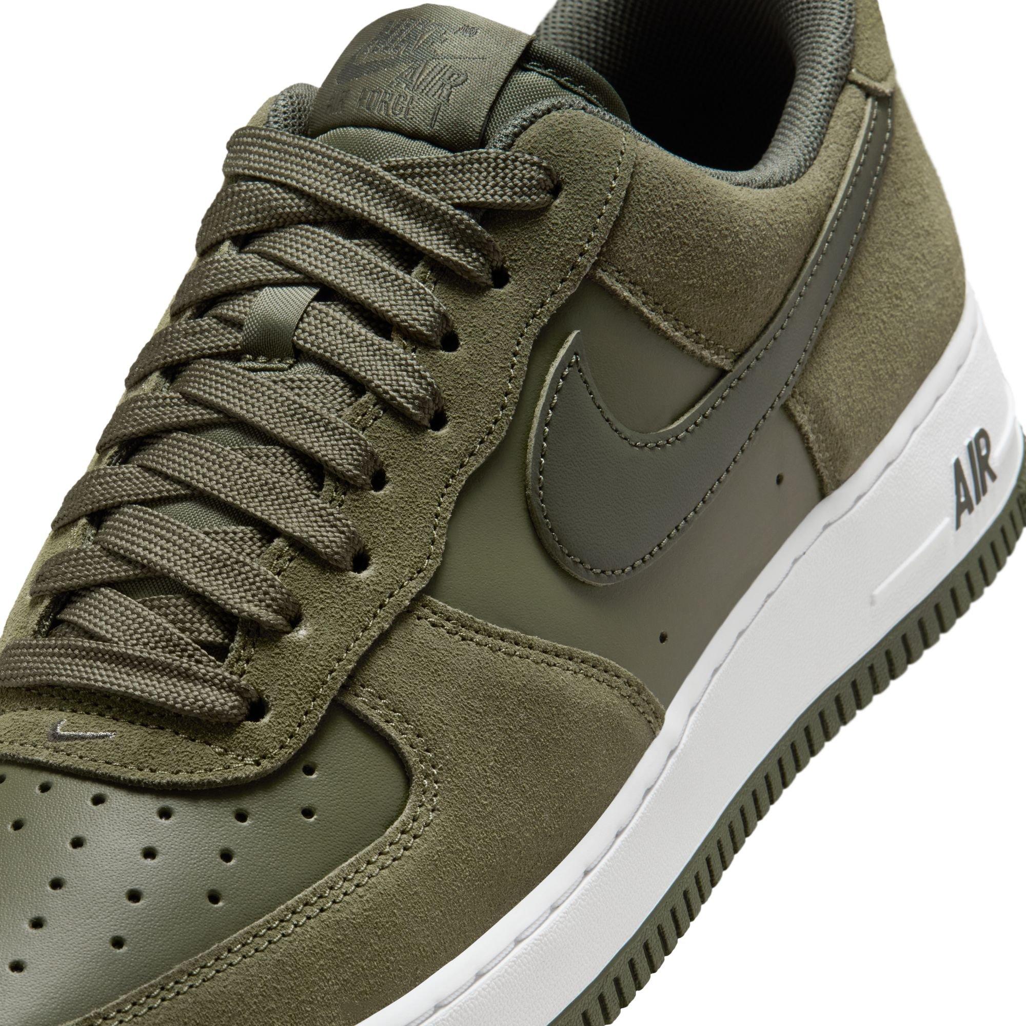 Nike Air Force 1 '07 LV8 "Medium Olive/Cargo Khaki/White" Men's Shoe - OLIVE Thumbnail View 10