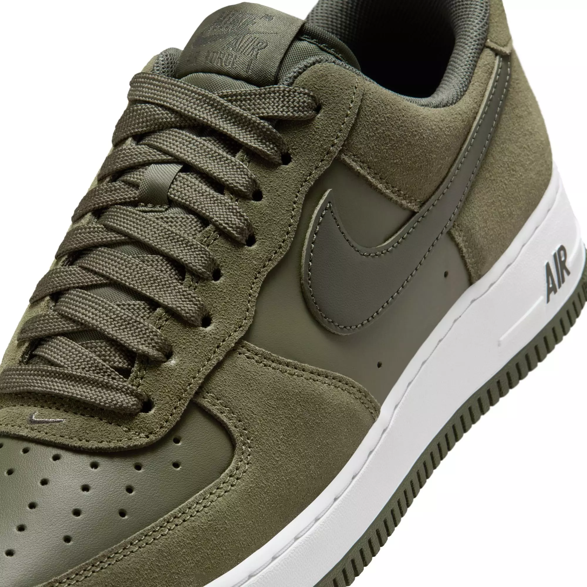 Nike Air Force 1 '07 LV8 "Medium Olive/Cargo Khaki/White" Men's Shoe - OLIVE