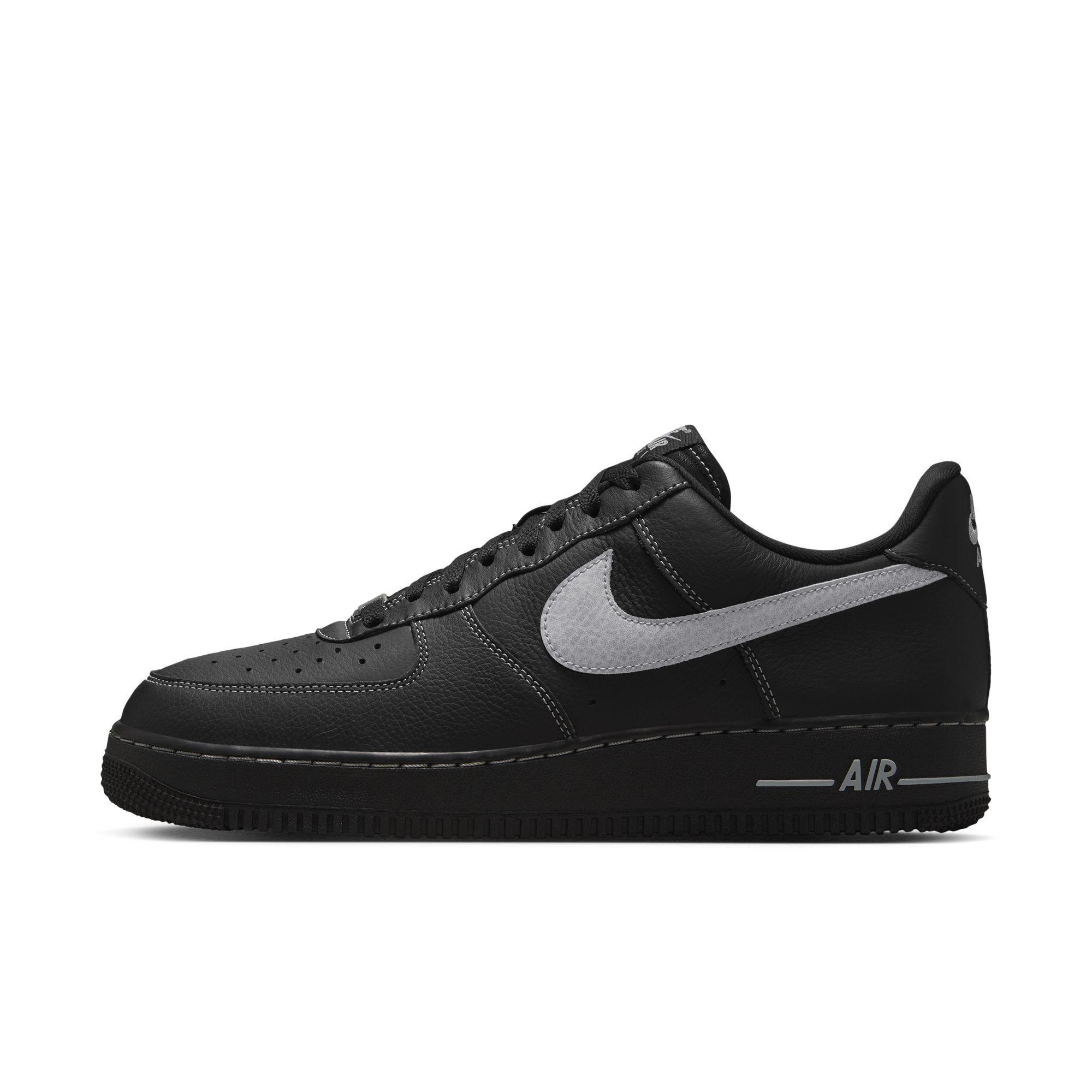 Nike Air Force 1 '07 LV8 "Black/Wolf Grey" Men's Shoe - BLACK/GREY Thumbnail View 3