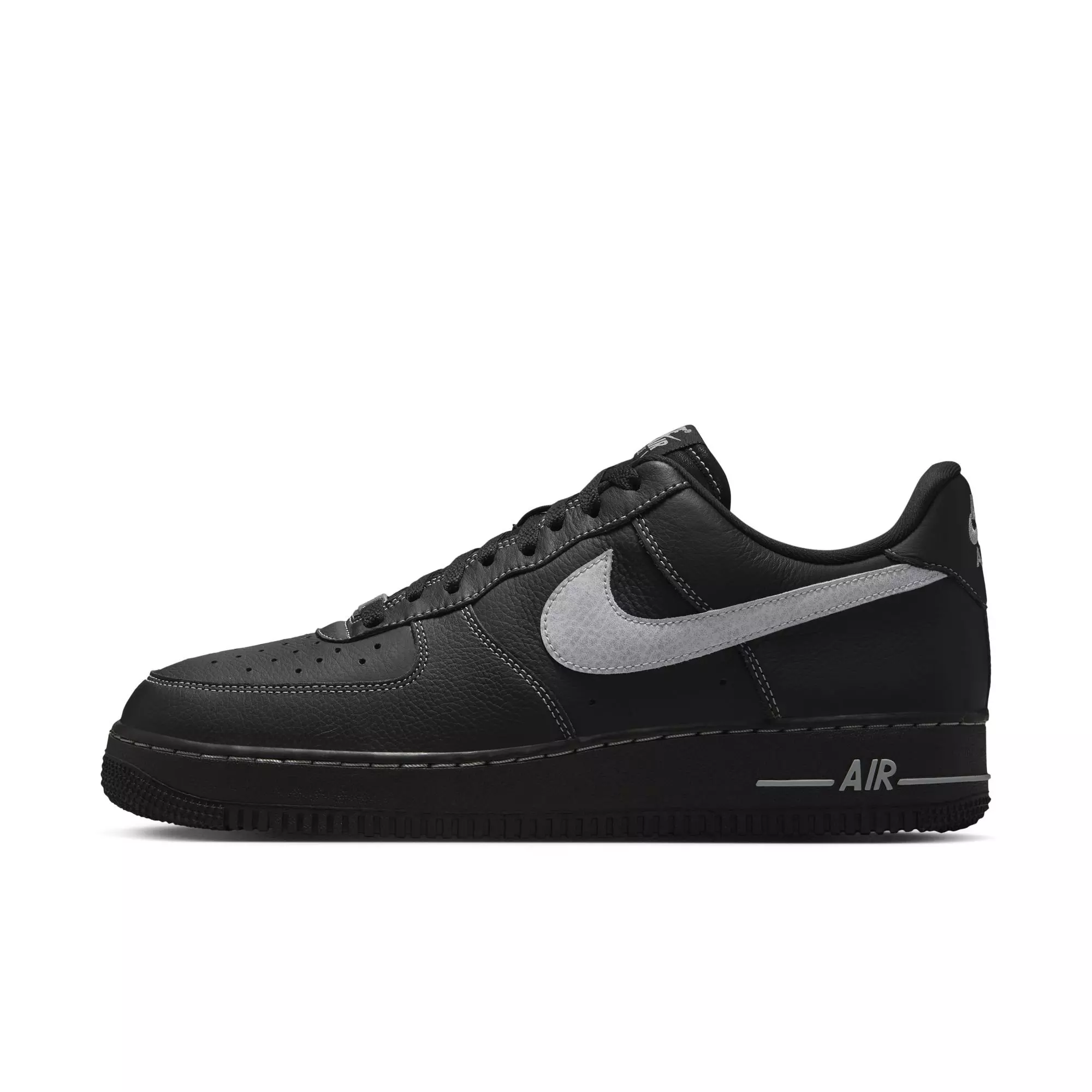 Nike Air Force 1 '07 LV8 "Black/Wolf Grey" Men's Shoe - BLACK/GREY