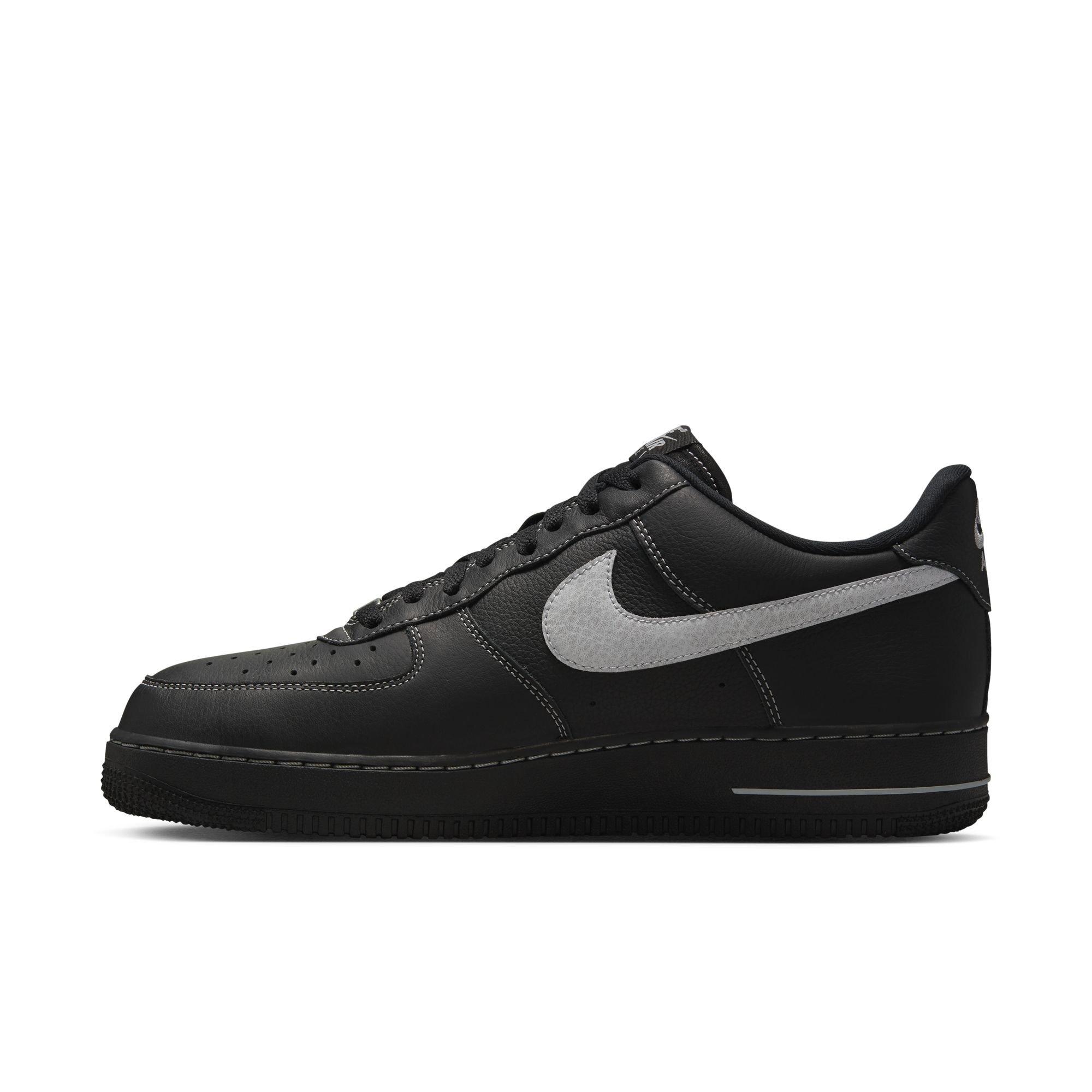 Nike Air Force 1 '07 LV8 "Black/Wolf Grey" Men's Shoe - BLACK/GREY Thumbnail View 4