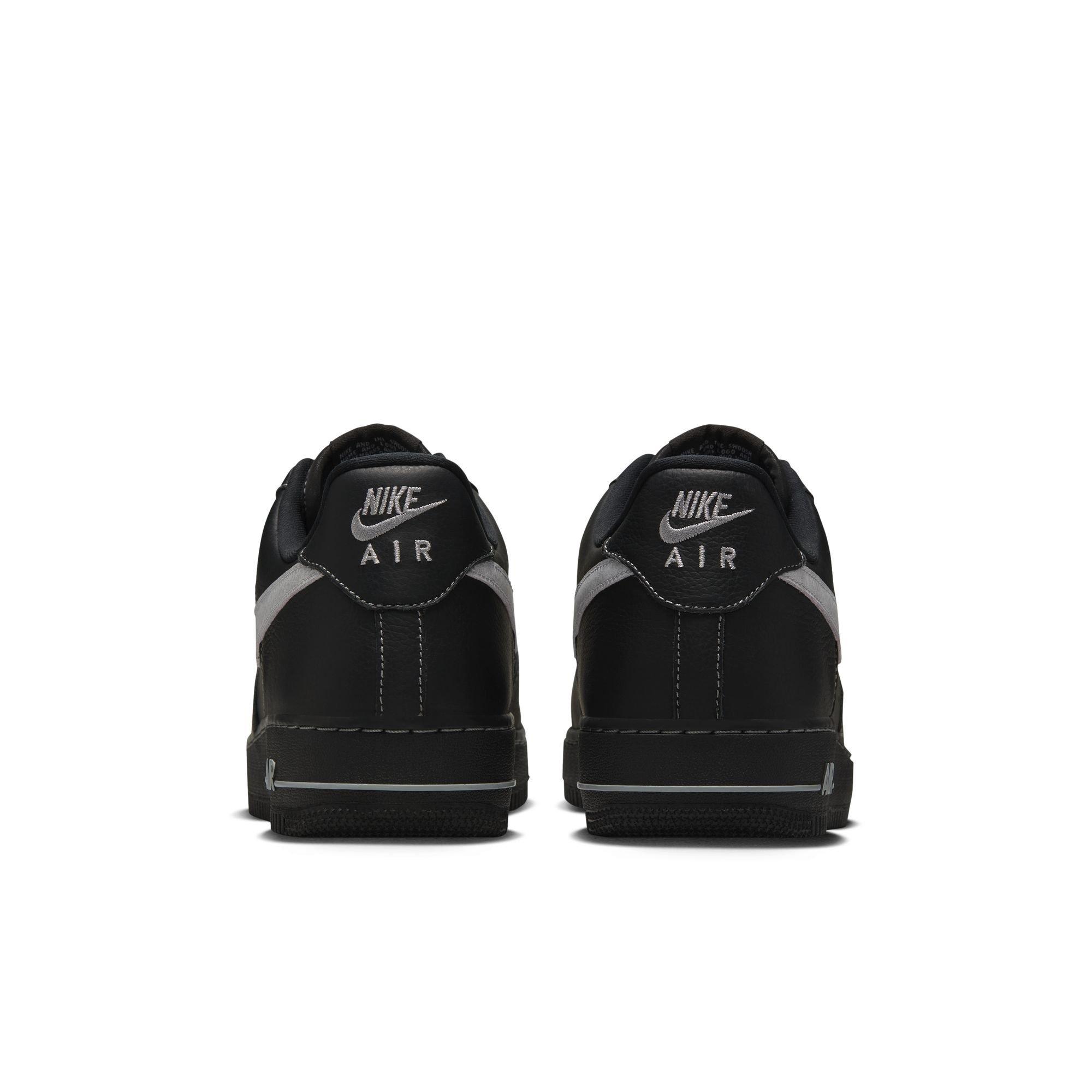 Nike Air Force 1 '07 LV8 "Black/Wolf Grey" Men's Shoe - BLACK/GREY Thumbnail View 7