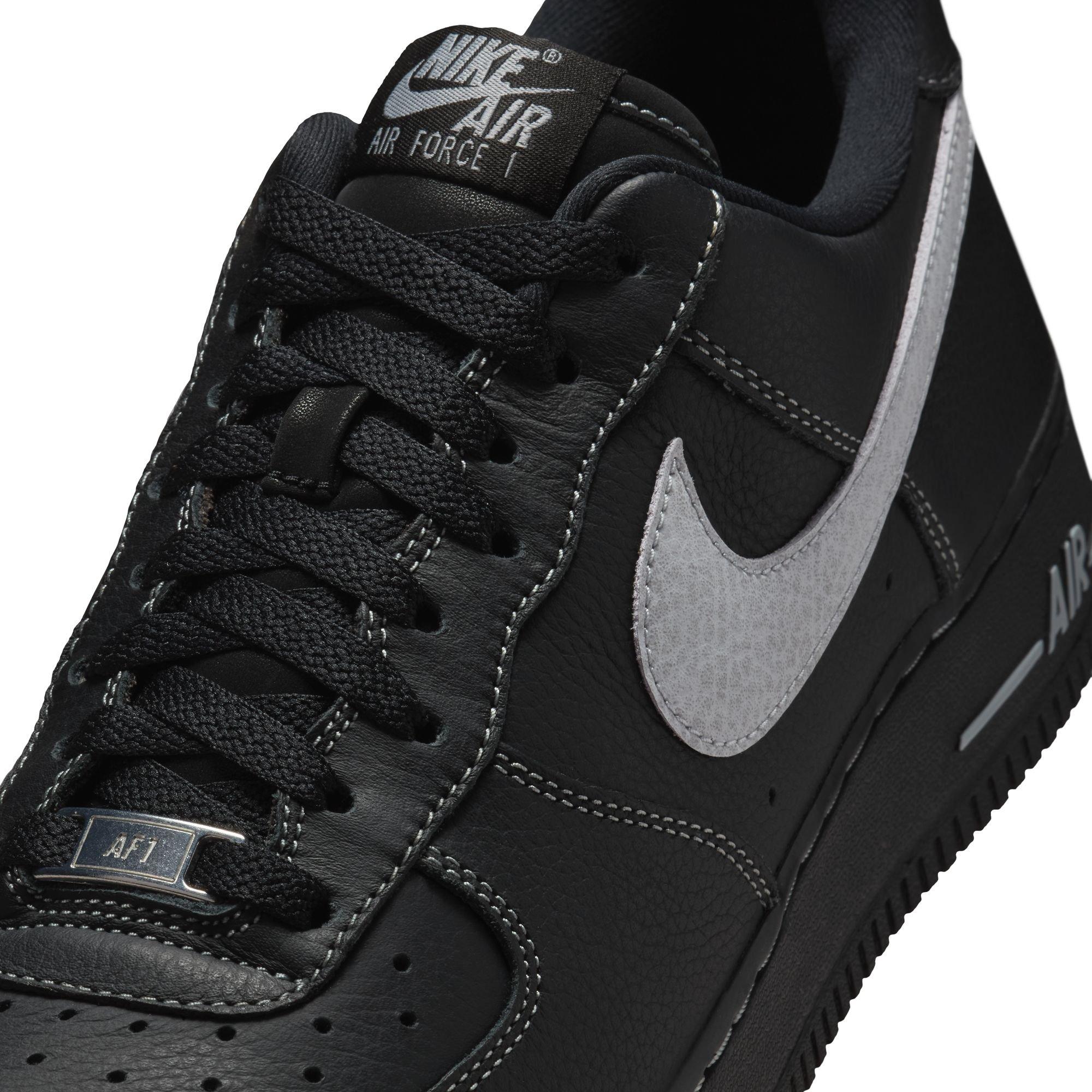 Nike Air Force 1 '07 LV8 Men's Leather Casual Shoes - Black/Grey