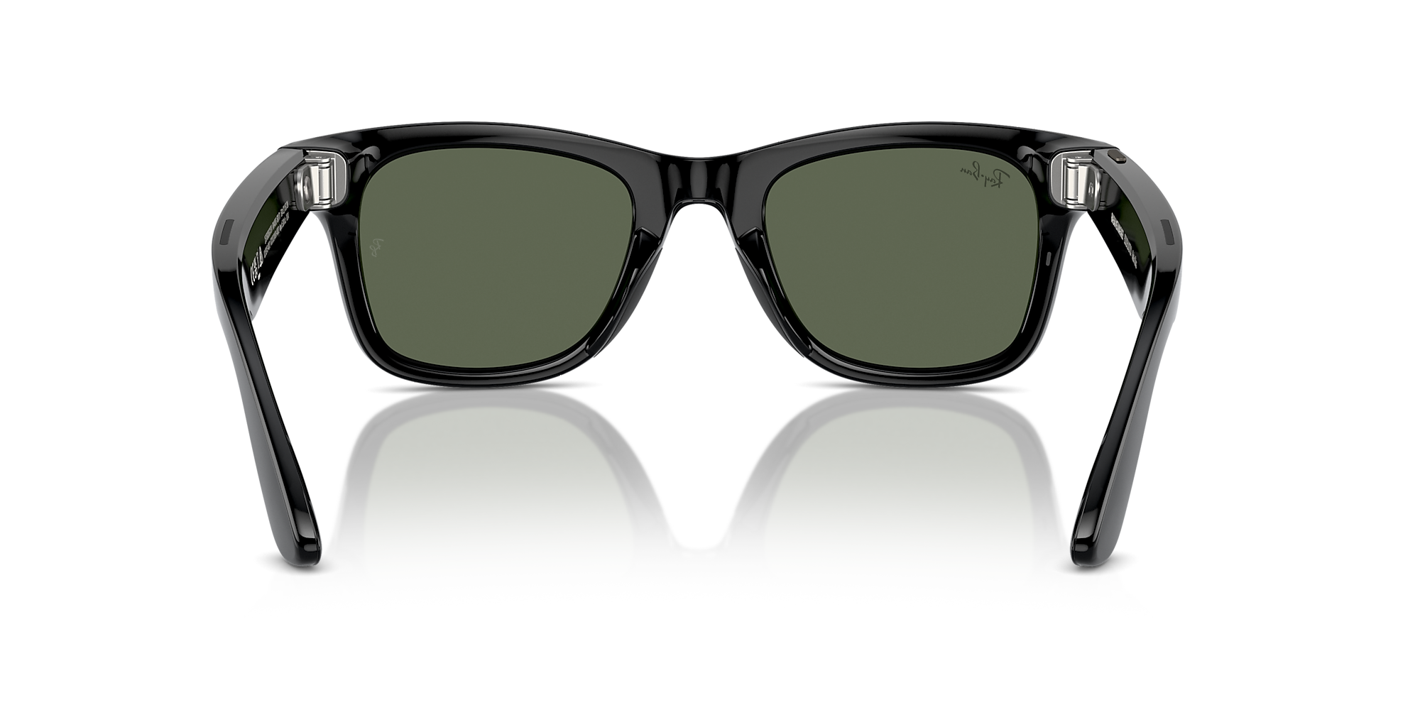 Ray-Ban Meta Wayfarer Sunglasses - Shiny Black Frame - BLACK Thumbnail View 2