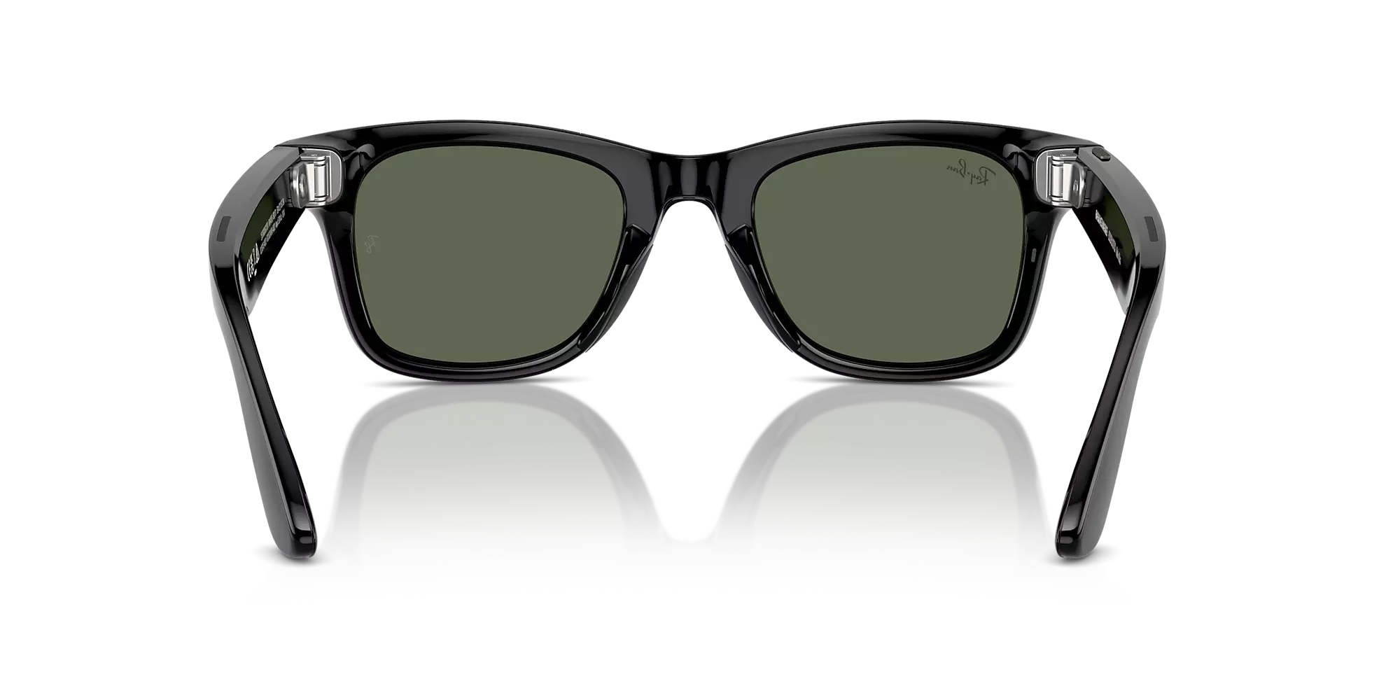 Ray-Ban Meta Wayfarer Sunglasses - Shiny Black Frame - BLACK