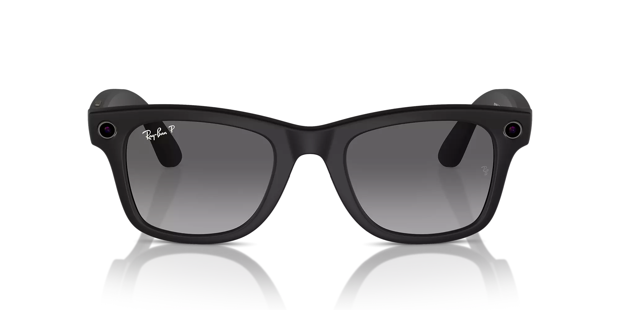 Ray-Ban Meta Wayfarer Sunglasses - Matte Black Frame - BLACK
