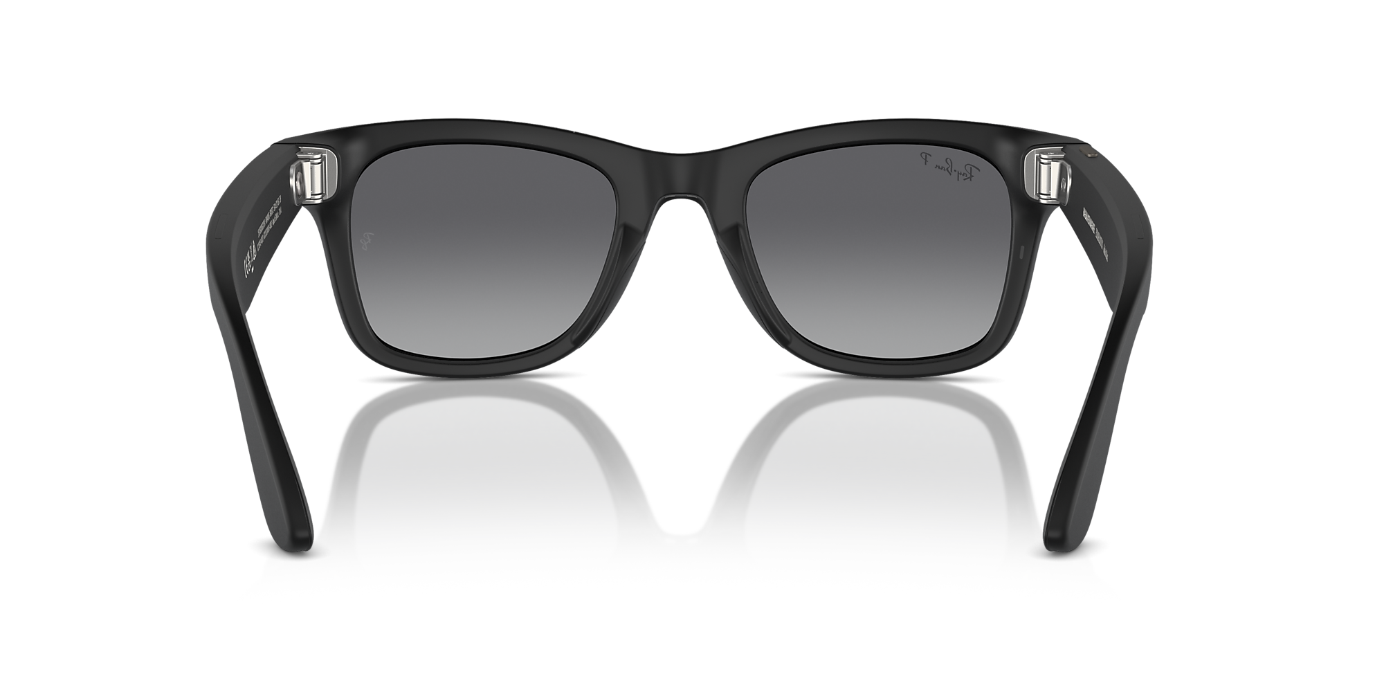 Ray-Ban Meta Wayfarer Sunglasses - Matte Black Frame - BLACK Thumbnail View 4