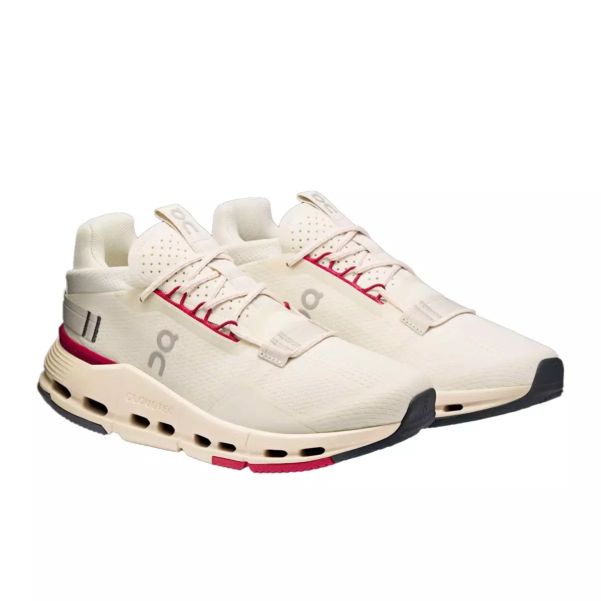 On Cloudnova 2 "Ivory/Grenadine" Women's Shoe - IVORY