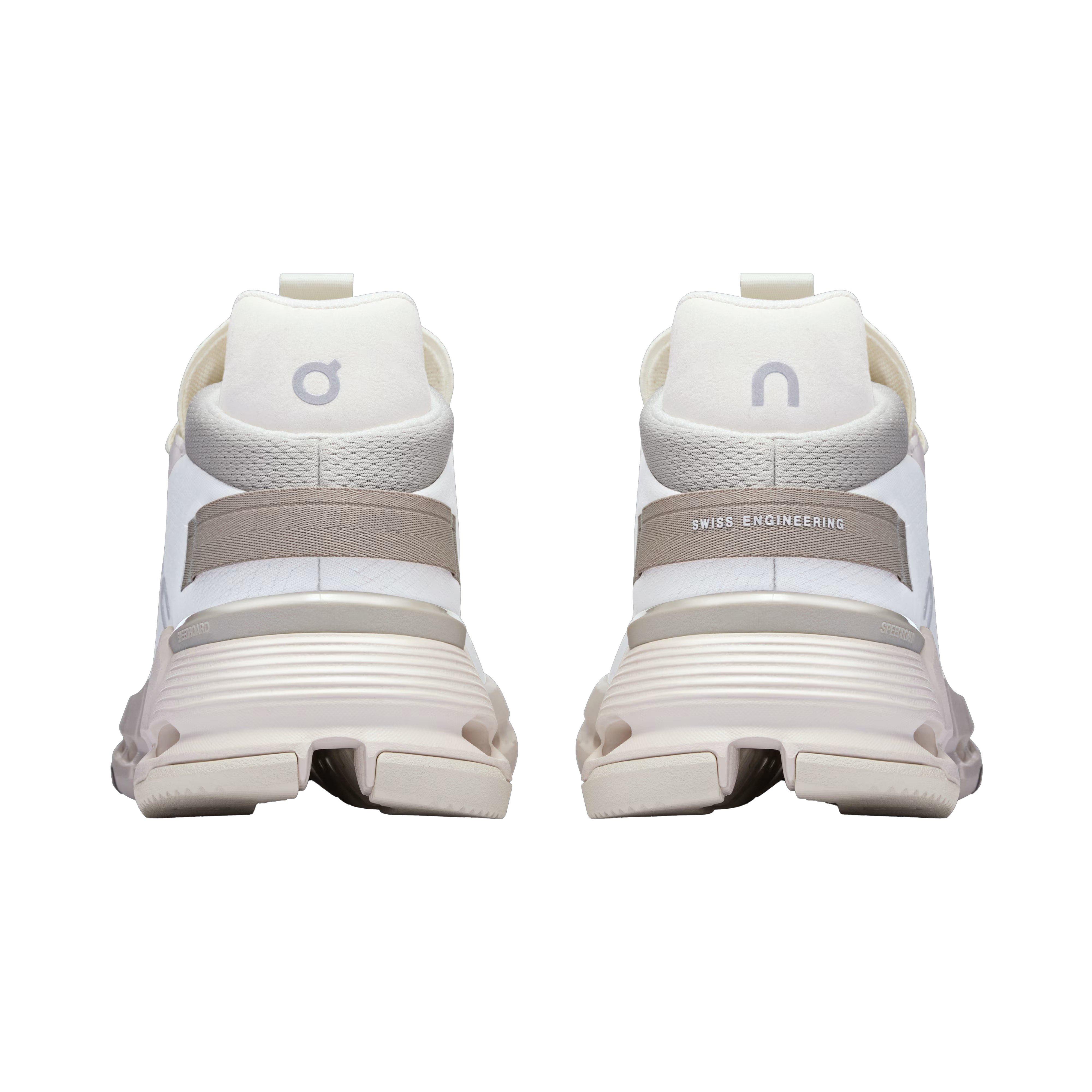 On Cloudnova 2 "Ice/Sand" Women's Shoe - WHITE/BEIGE Thumbnail View 5