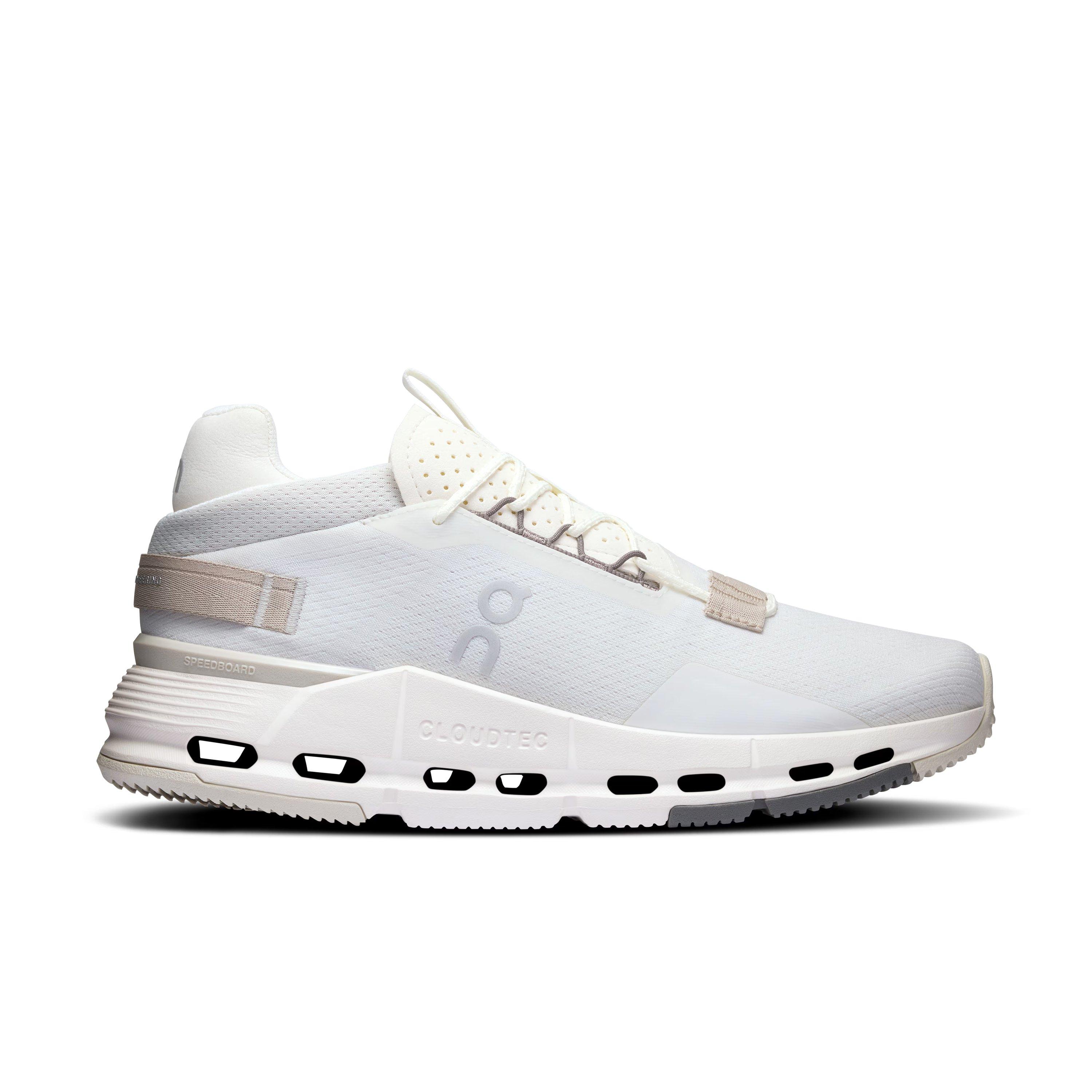 On Cloudnova 2 "Ice/Sand" Women's Shoe - WHITE/BEIGE Thumbnail View 1