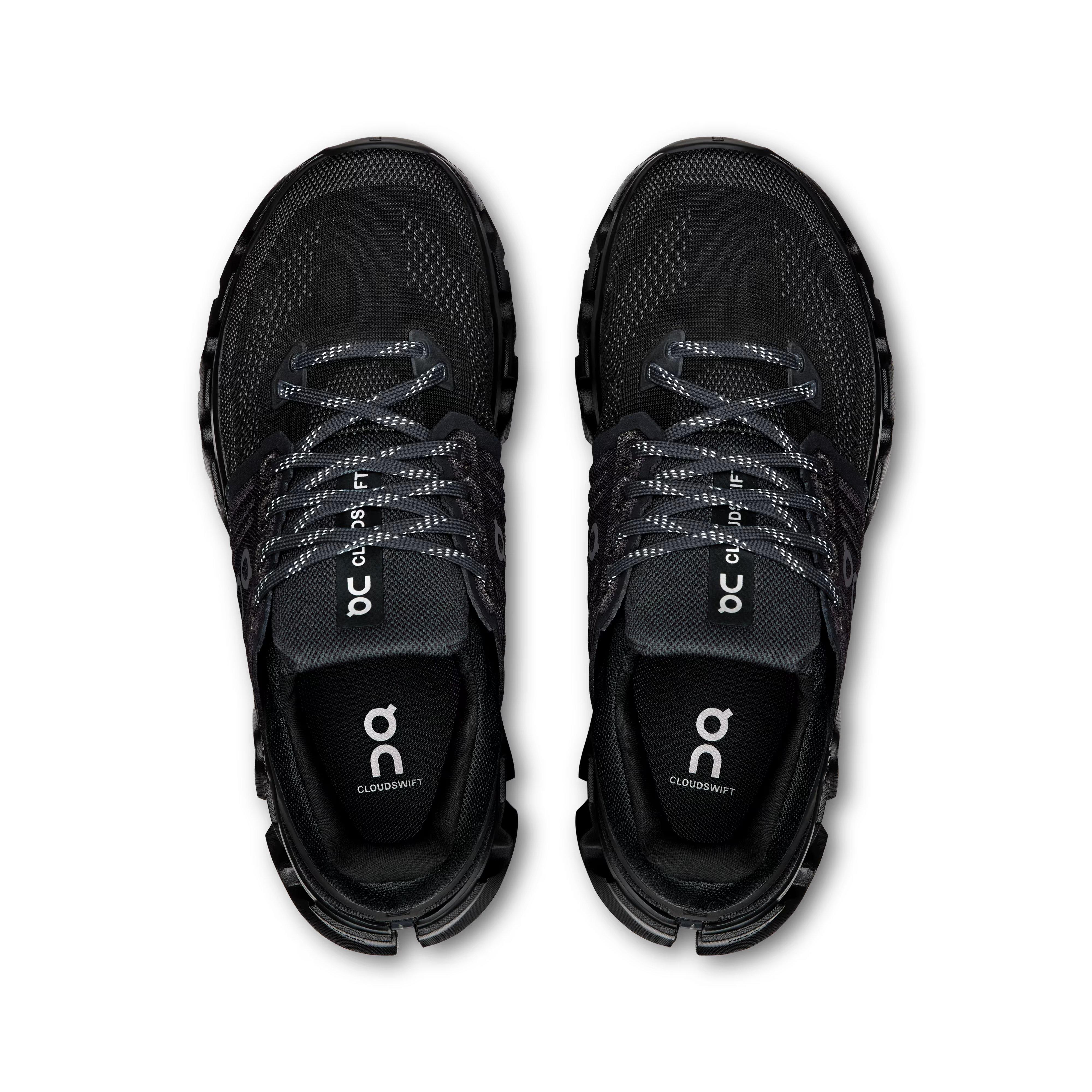 On Cloudswift 4 AD "Black/Rock" Women's Shoe - BLACK Thumbnail View 3