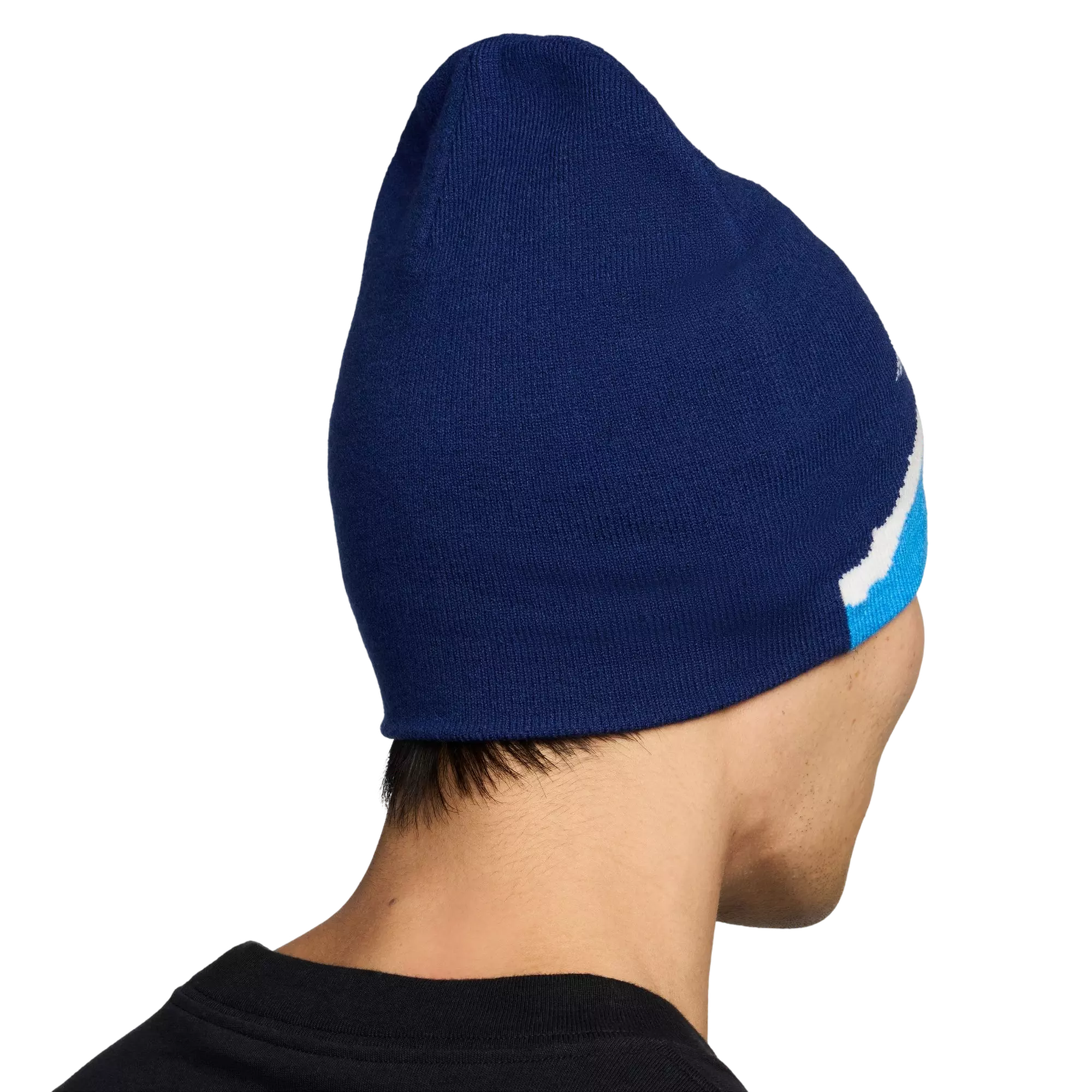 Jordan Brooklyn Peak Beanie - BLUE/GREY