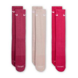 Nike Everyday Plus Cushioned Training Crew Socks (3 Pairs)-Pink