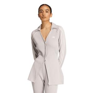 adidas Originals Women's Button-Down Waffle Long-Sleeve Top