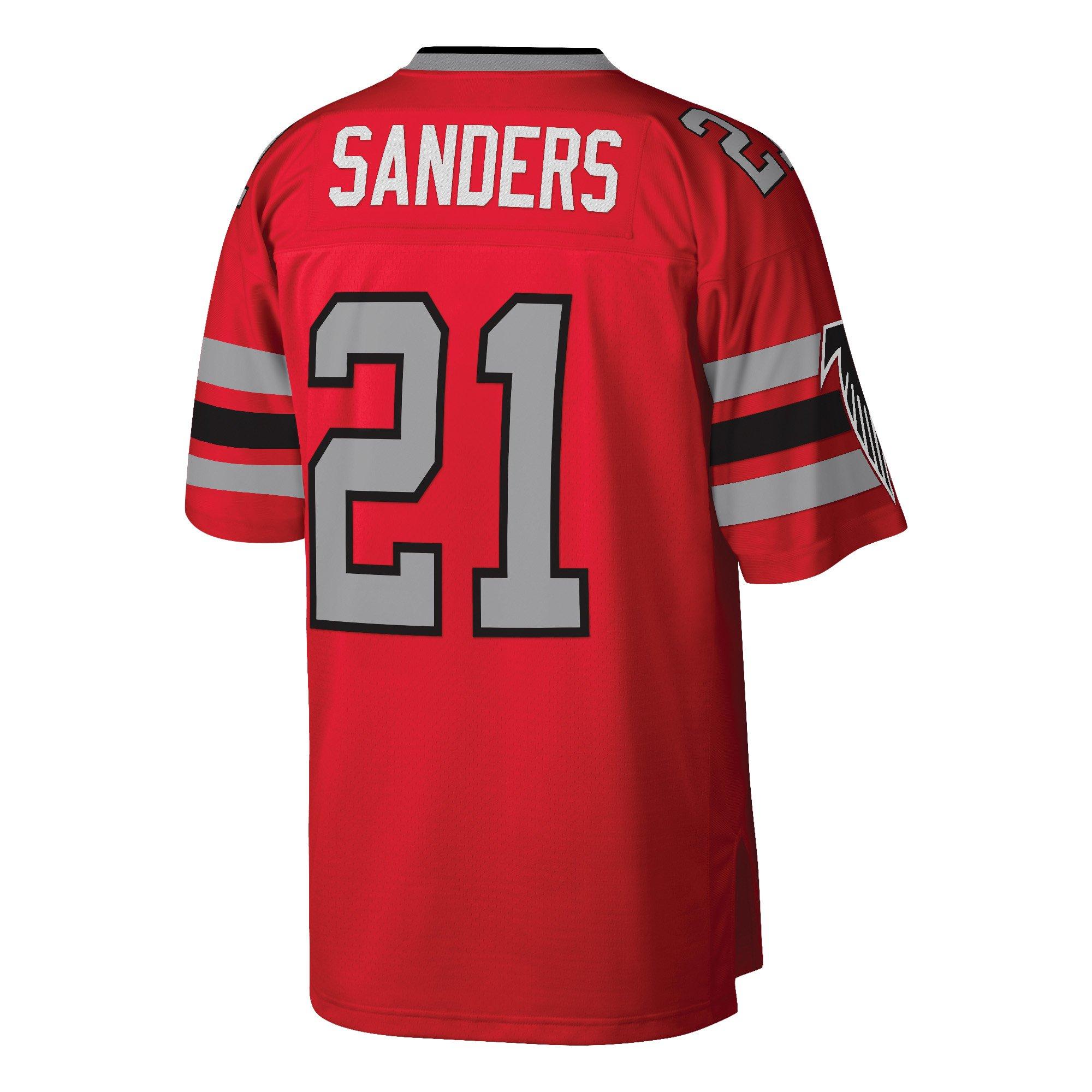 Mitchell & Ness Atlanta Falcons 1989 Deion Sanders Jersey-Red - RED Thumbnail View 2