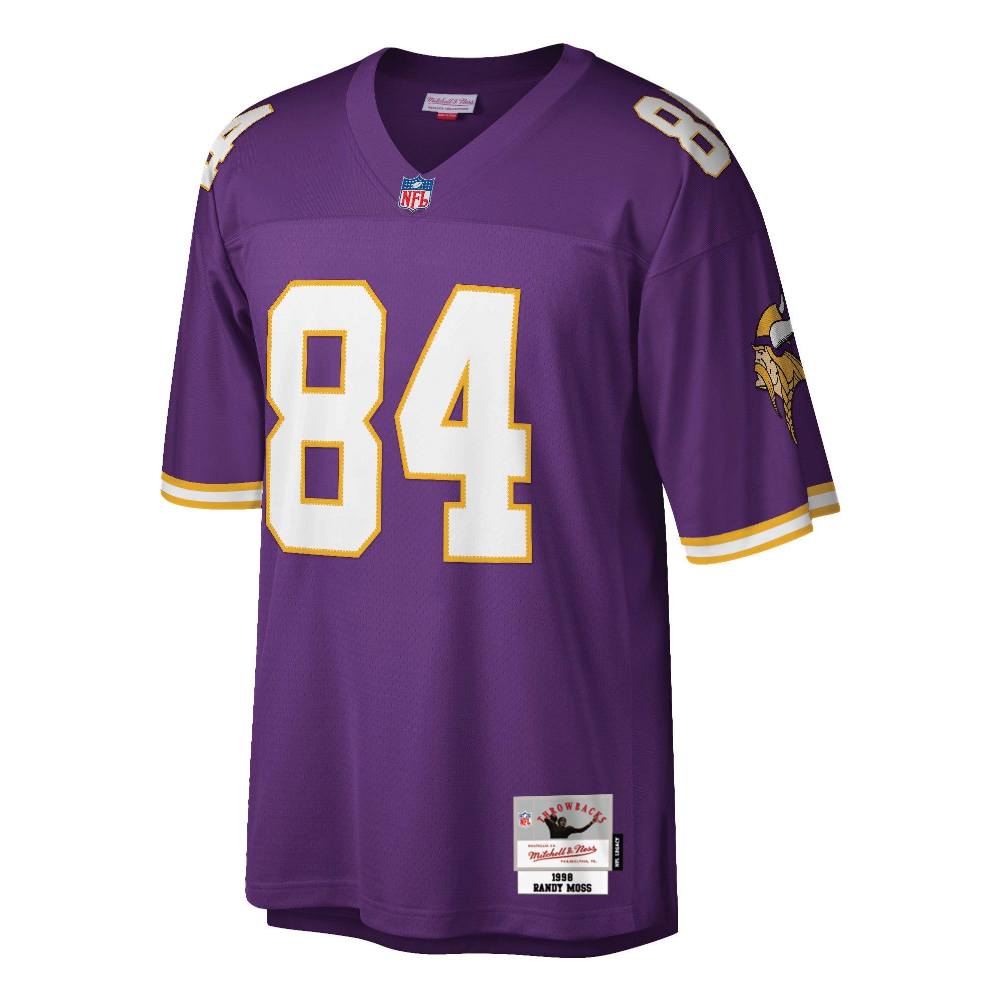 Mitchell & Ness Minnesota Vikings 1998 Randy Moss Jersey - Purple - PURPLE Thumbnail View 1