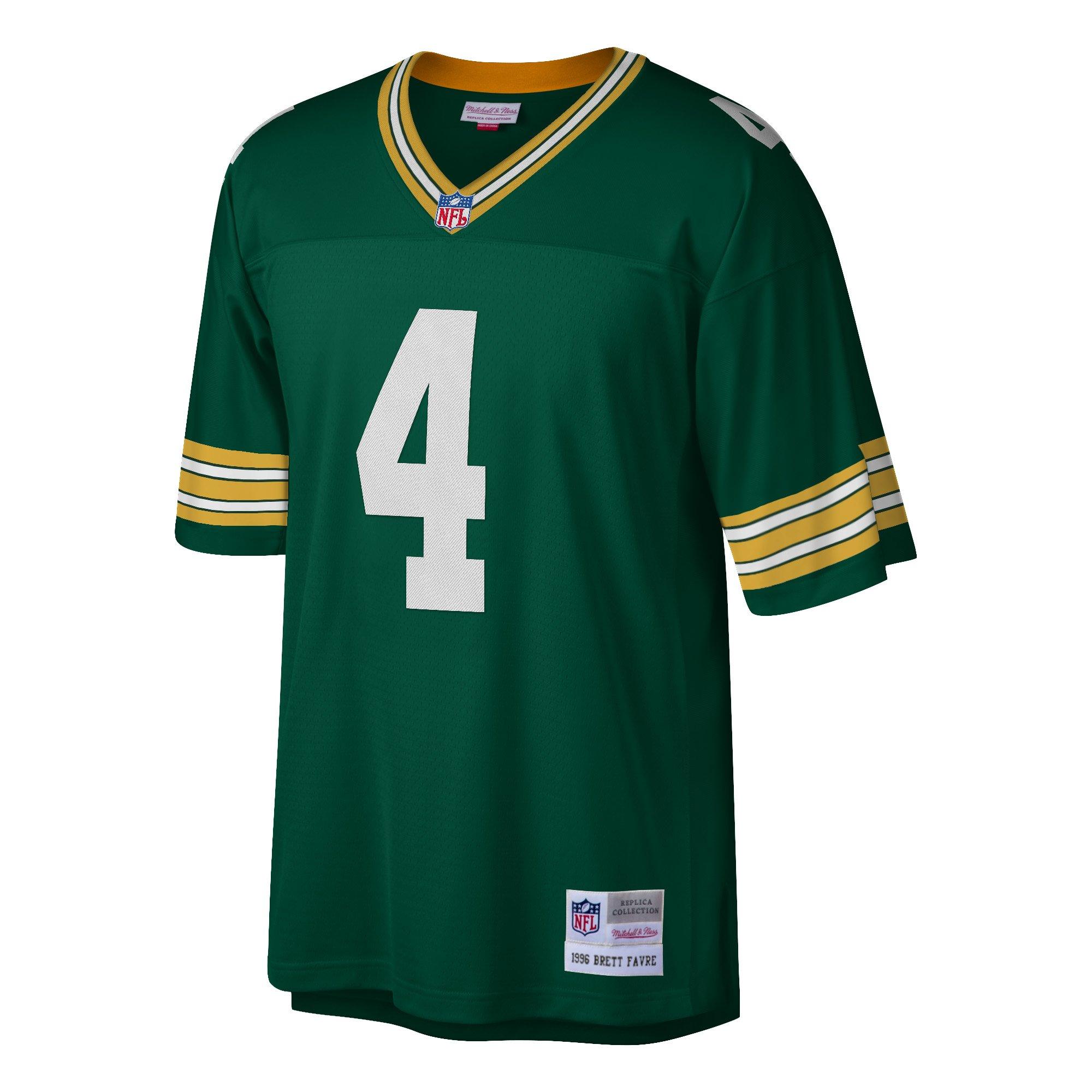Mitchell & Ness Green Bay Packers 1996 Brett Favre Jersey-Green - GREEN Thumbnail View 1