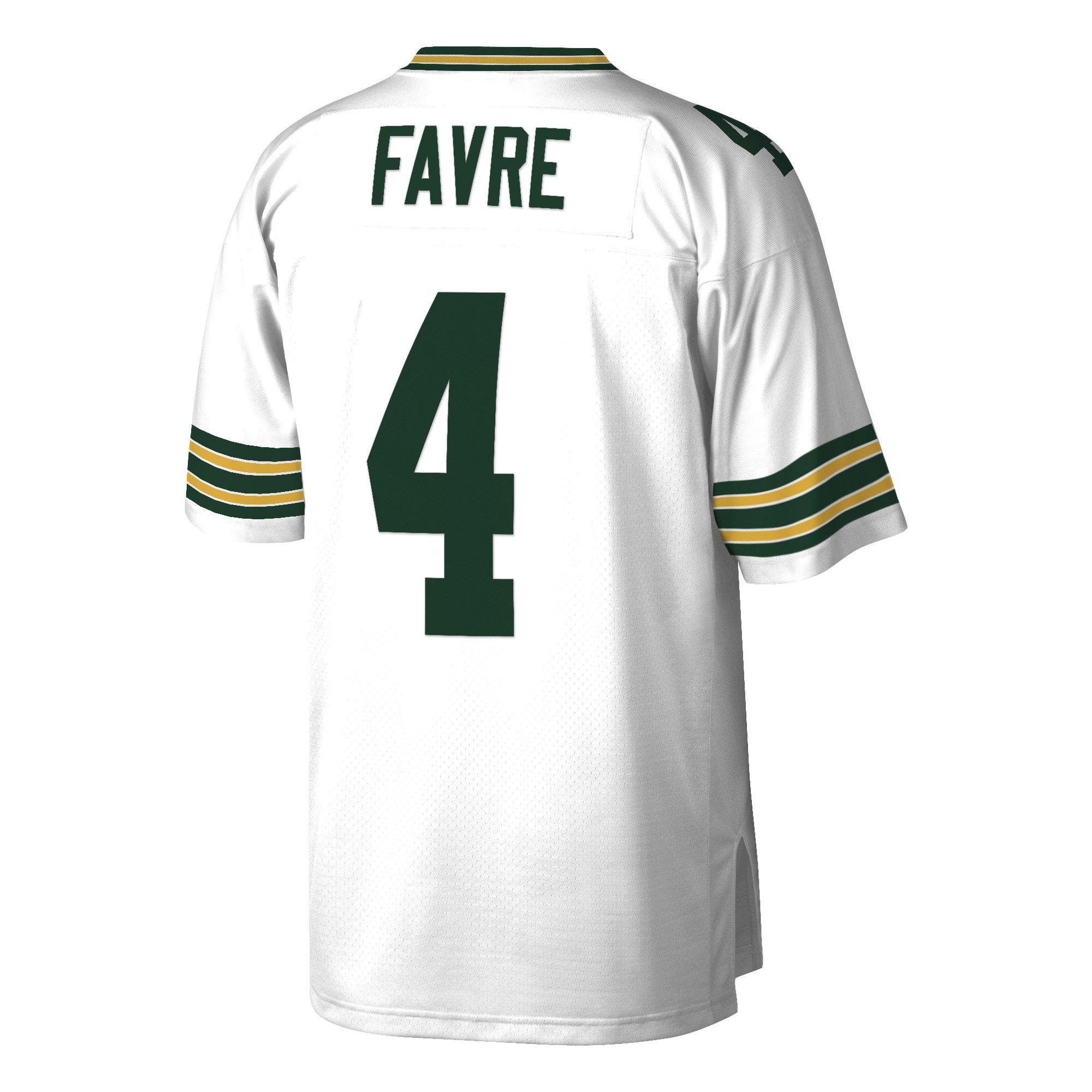 Mitchell & Ness Green Bay Packers 1996 Brett Favre Jersey-White - WHITE Thumbnail View 2