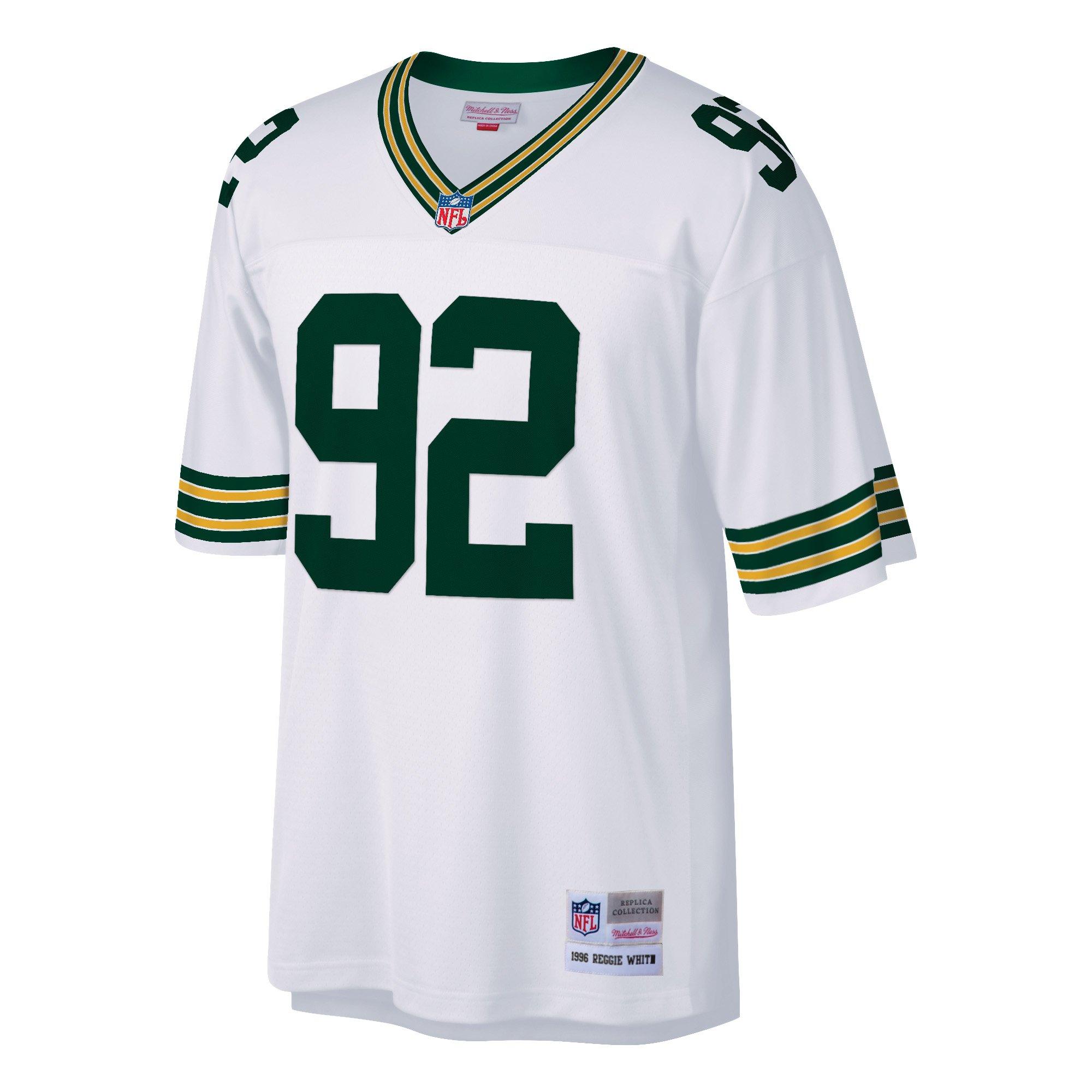 Mitchell & Ness Green Bay Packers 1996 Reggie White Jersey - White - WHITE Thumbnail View 1
