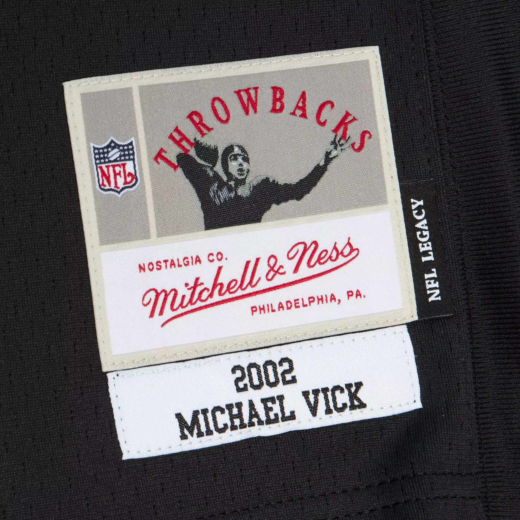 Mitchell & Ness Atlanta Falcons 2002 Michael Vick Jersey - Black - BLACK