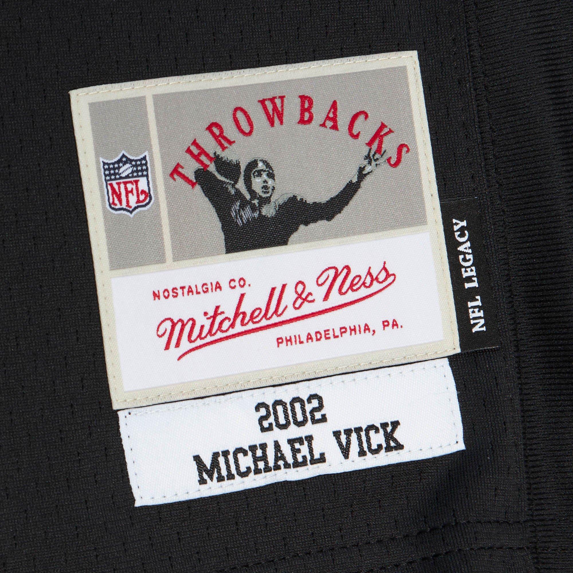 Mitchell & Ness Atlanta Falcons 2002 Michael Vick Jersey-Black - BLACK Thumbnail View 4