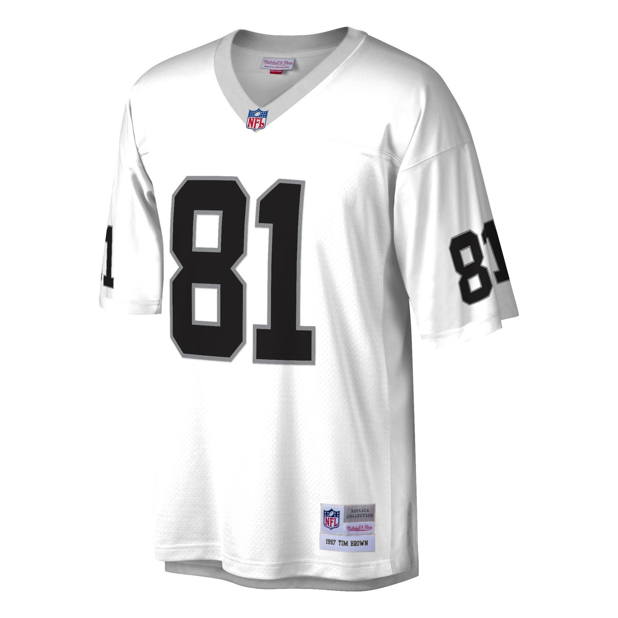 Mitchell & Ness Oakland Raiders 1997 Tim Brown Jersey-White - WHITE Thumbnail View 1