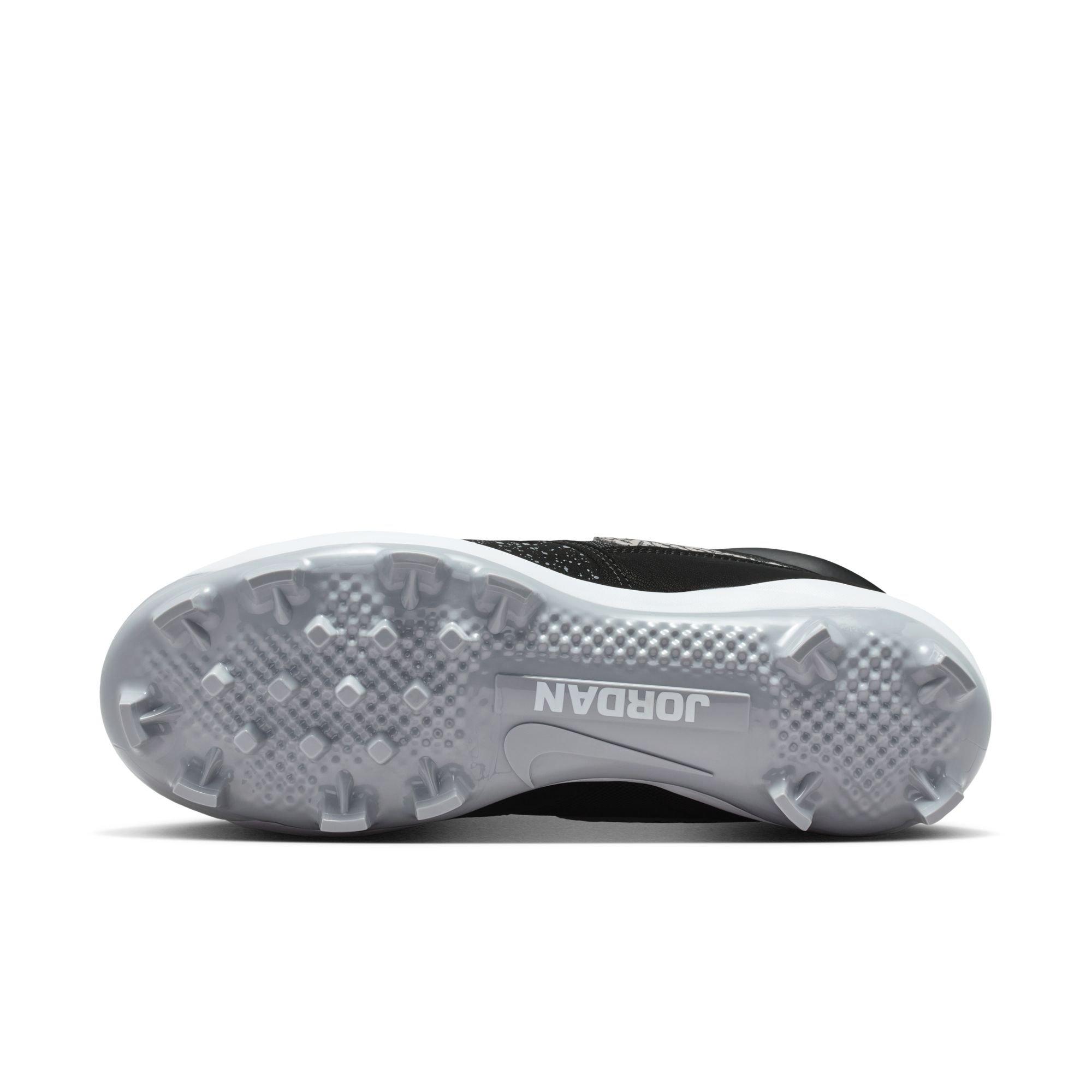 Jordan Stadium 90 Low MCS "Black/Fire Red/Cement Grey/White" Men's Baseball Cleat - BLACK/WHITE/RED Thumbnail View 8