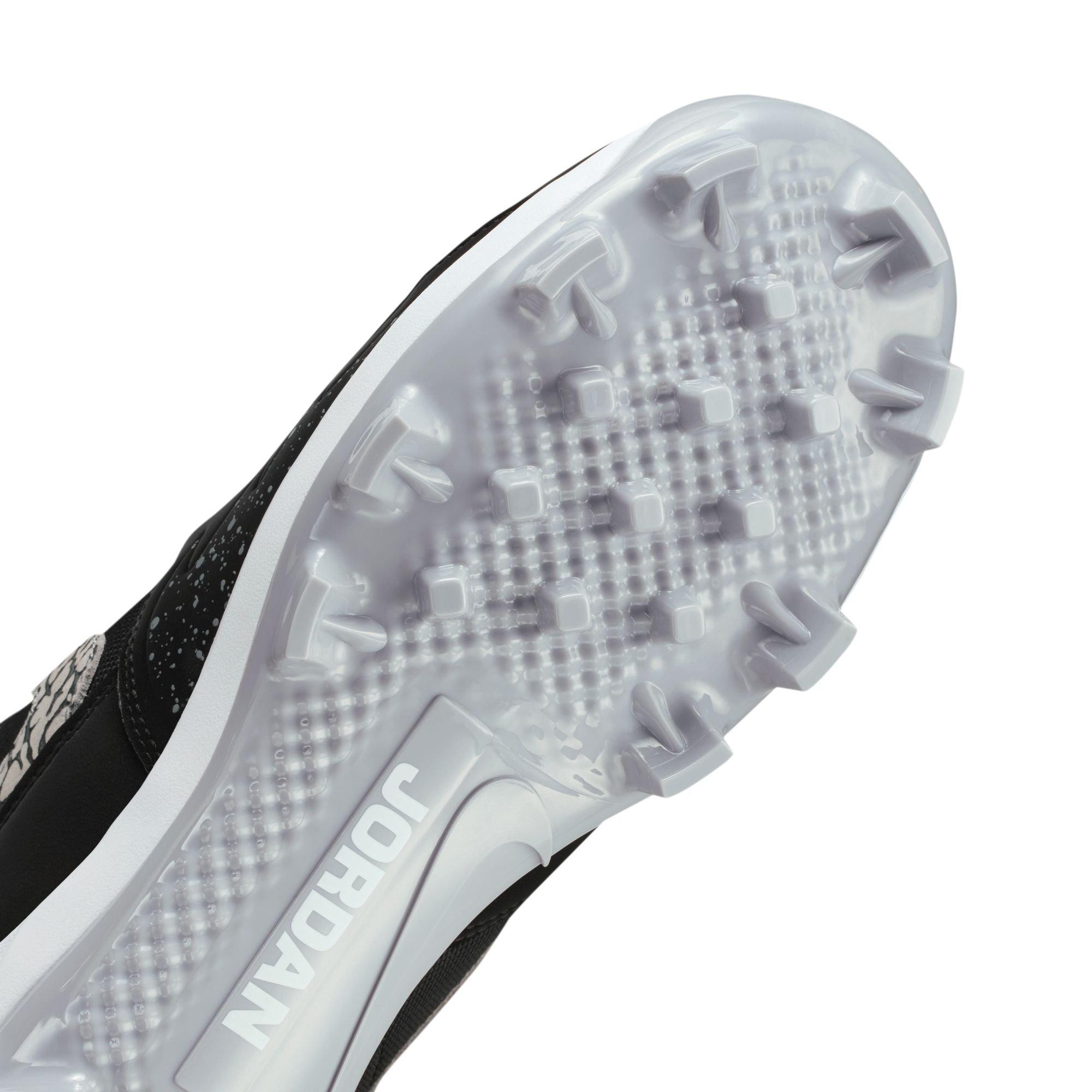 Jordan Stadium 90 Low MCS "Black/Fire Red/Cement Grey/White" Men's Baseball Cleat - BLACK/WHITE/RED Thumbnail View 11