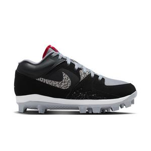 Jordan Stadium 90 Low MCS "Black/Fire Red/Cement Grey/White" Men's Baseball Cleat