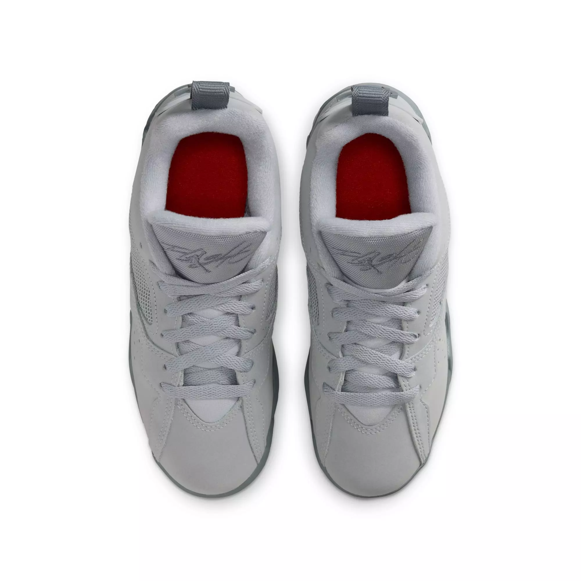 Jordan MVP 92 "Wolf Grey/Cool Grey/Varsity Red" Grade School Boys' Shoe - GREY