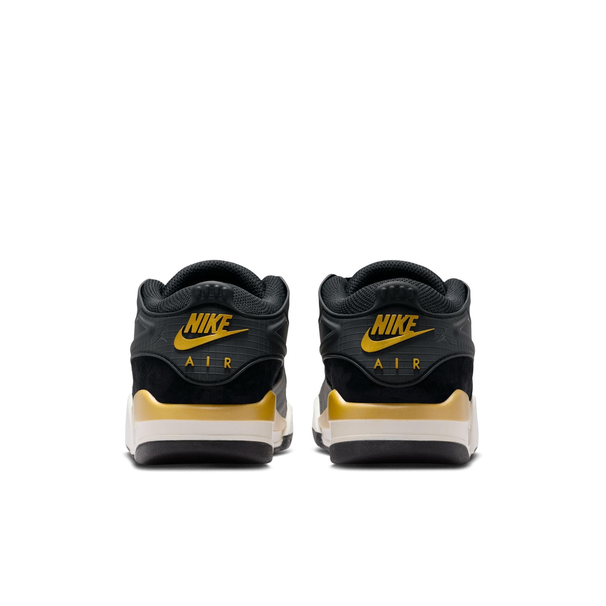 Jordan 4 RM "Black/Metallic Gold/Sail/Team Gold" Grade School Boys' Shoe - BLACK/GOLD Thumbnail View 6