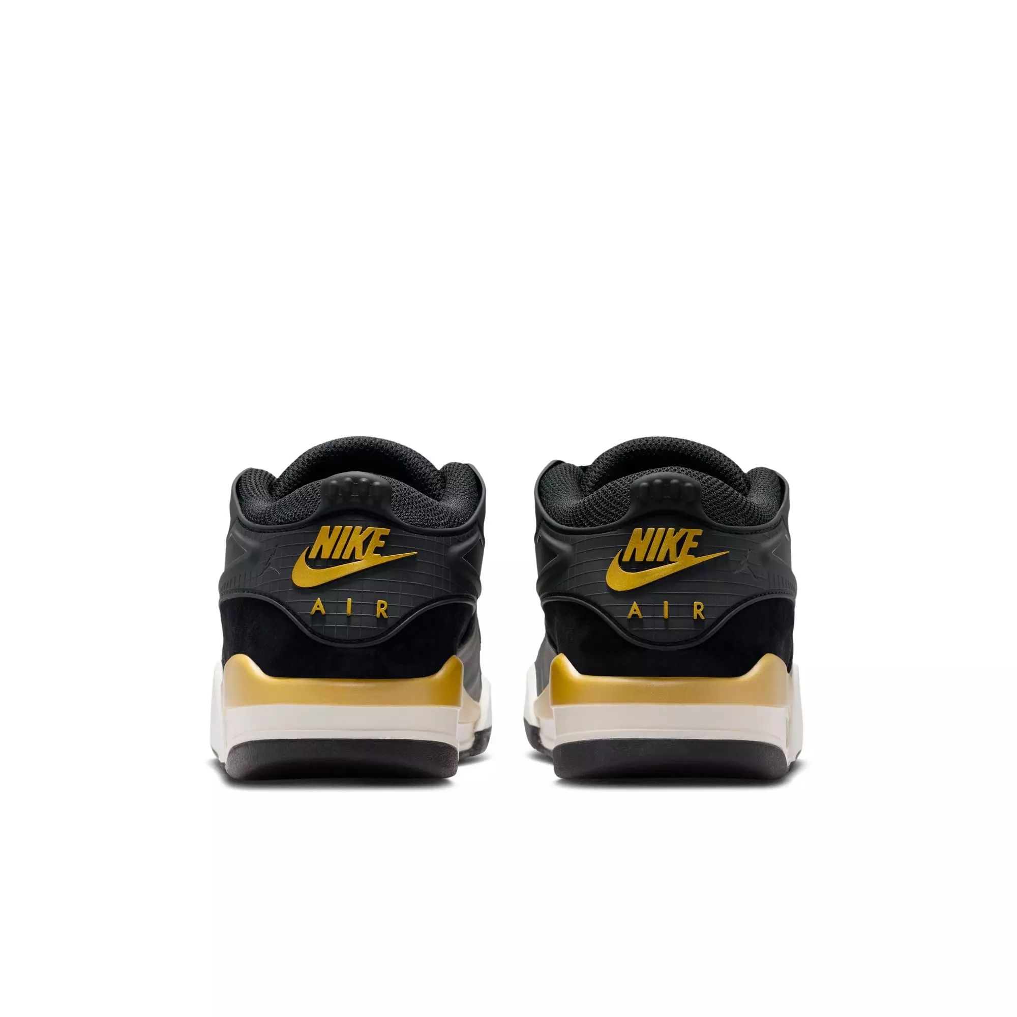 Jordan 4 RM "Black/Metallic Gold/Sail/Team Gold" Grade School Boys' Shoe - BLACK/GOLD