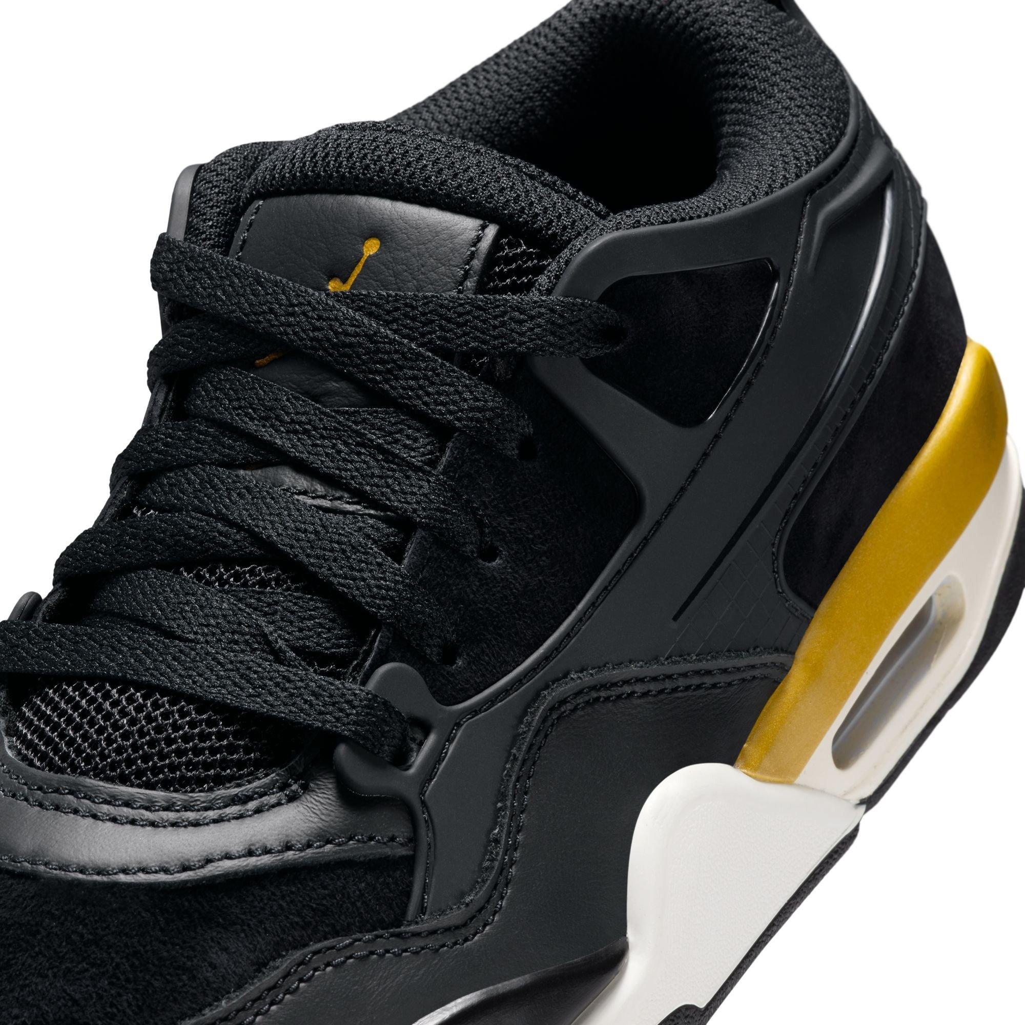 Jordan 4 RM "Black/Metallic Gold/Sail/Team Gold" Grade School Boys' Shoe - BLACK/GOLD Thumbnail View 9