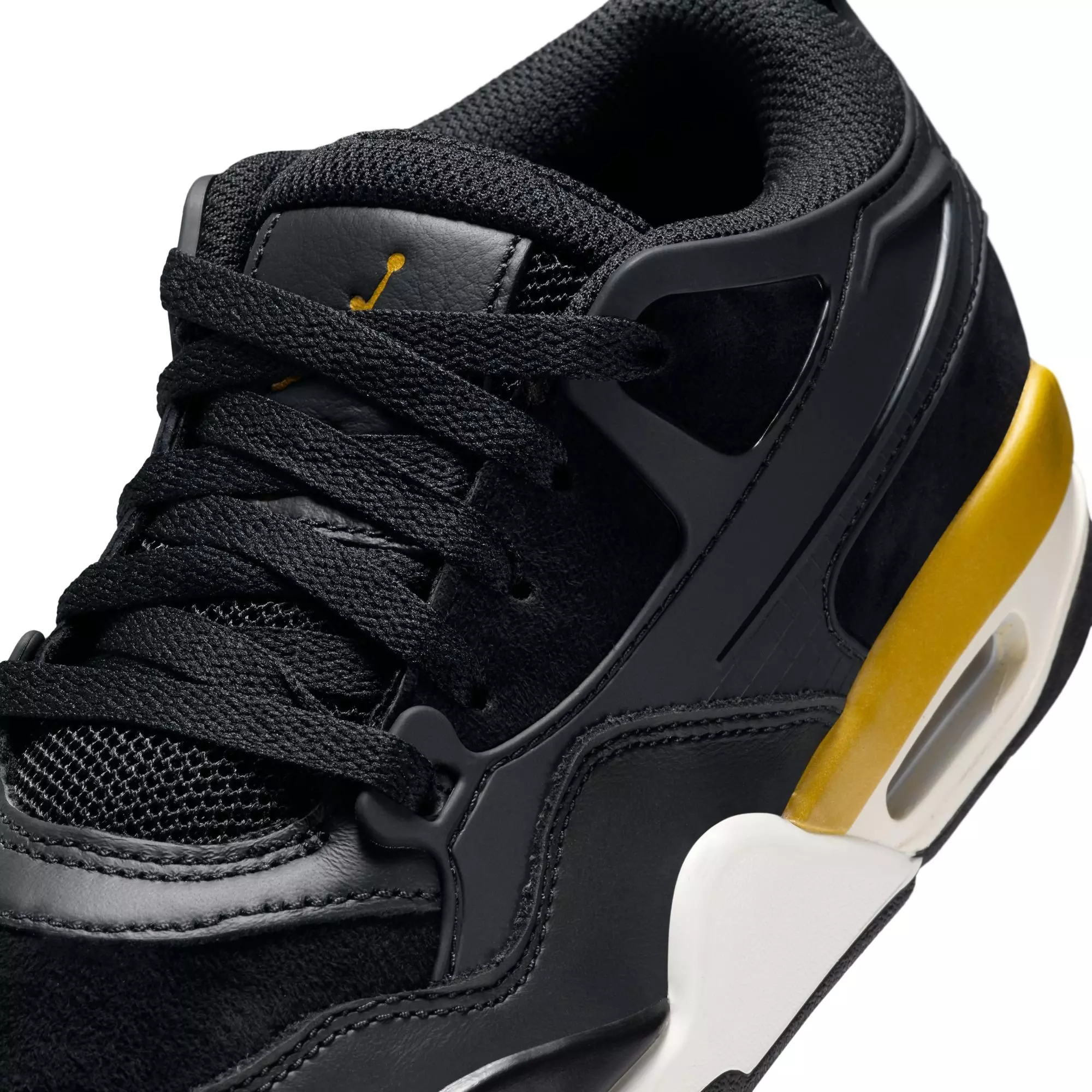 Jordan 4 RM "Black/Metallic Gold/Sail/Team Gold" Grade School Boys' Shoe - BLACK/GOLD