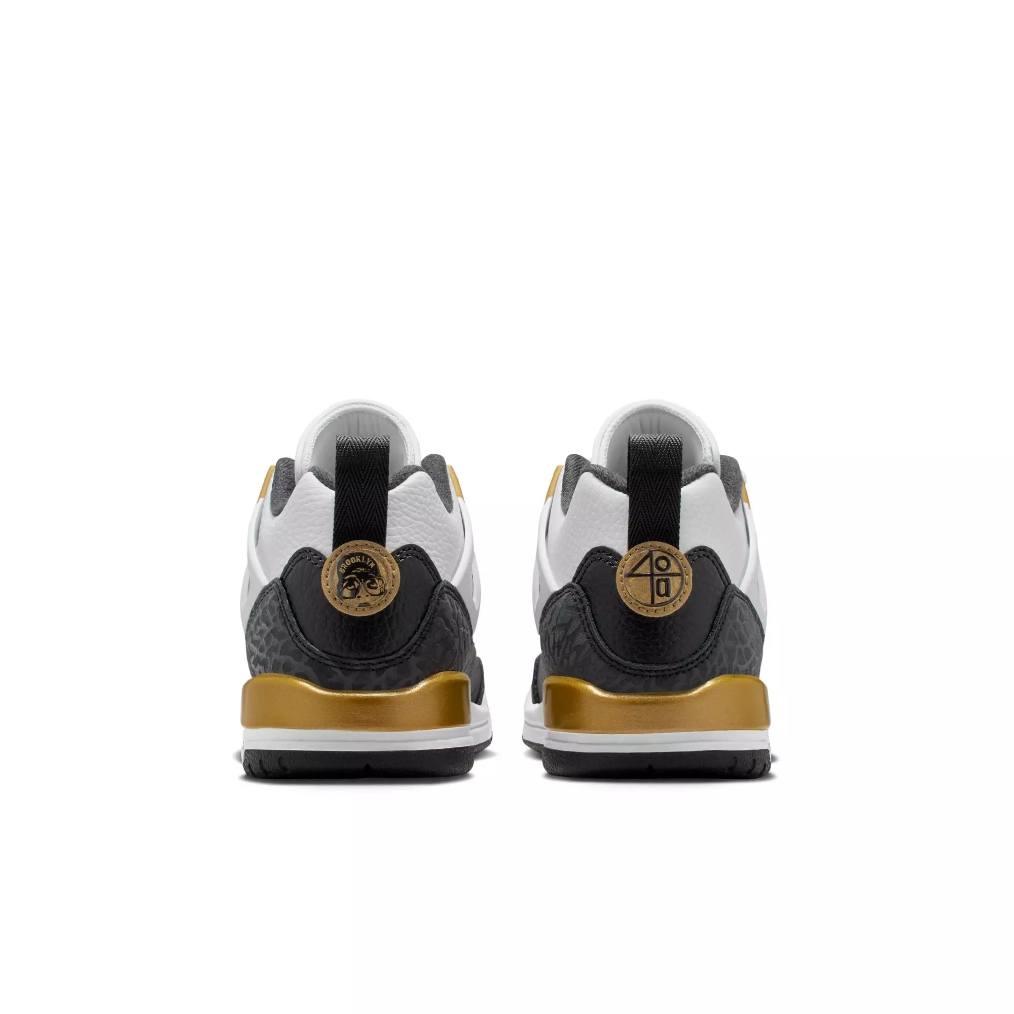Jordan Spizike Low "White/Black/Metallic Gold" Grade School Boys' Shoe - WHITE/BLACK/GOLD