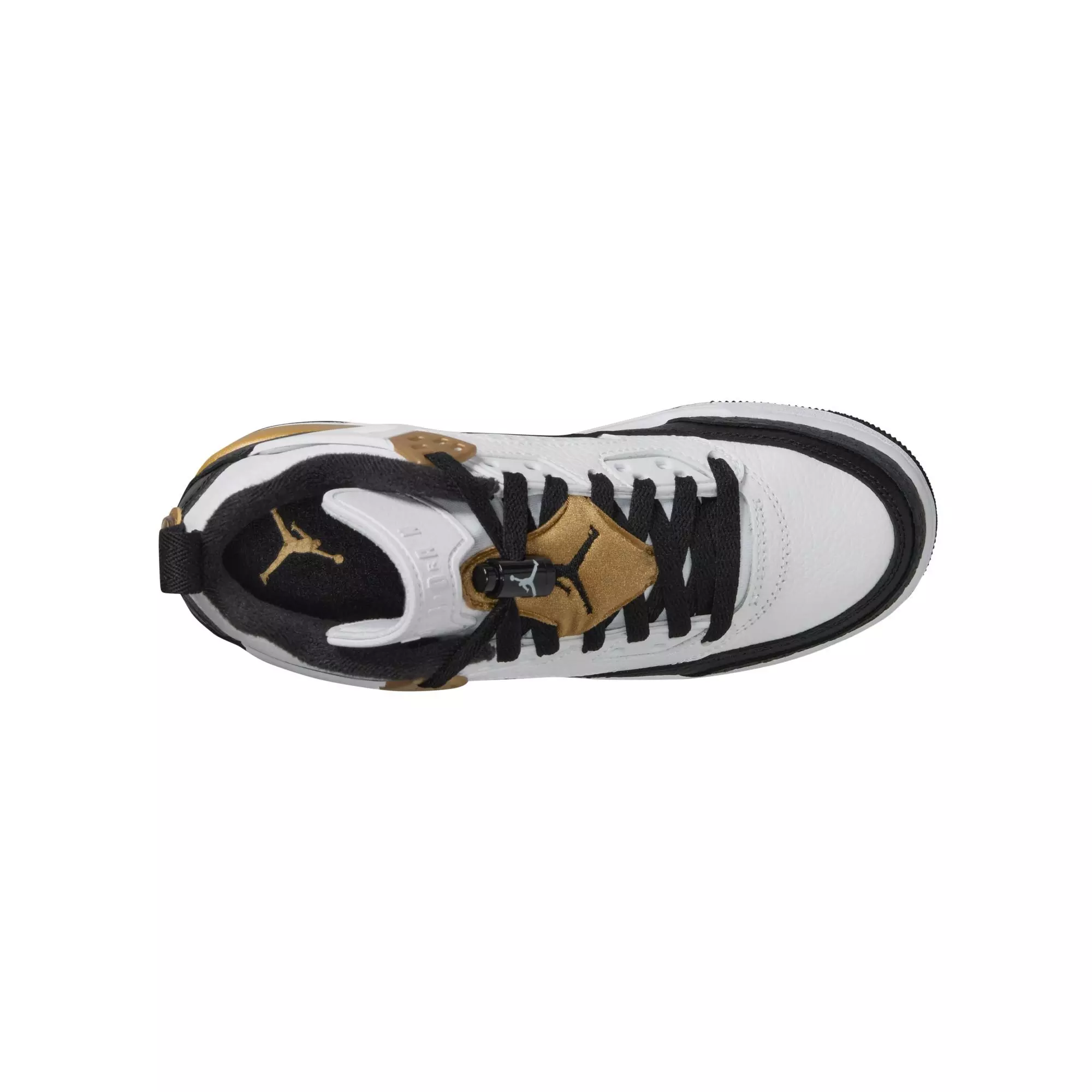 Jordan Spizike Low "White/Black/Metallic Gold" Grade School Boys' Shoe - WHITE/BLACK/GOLD