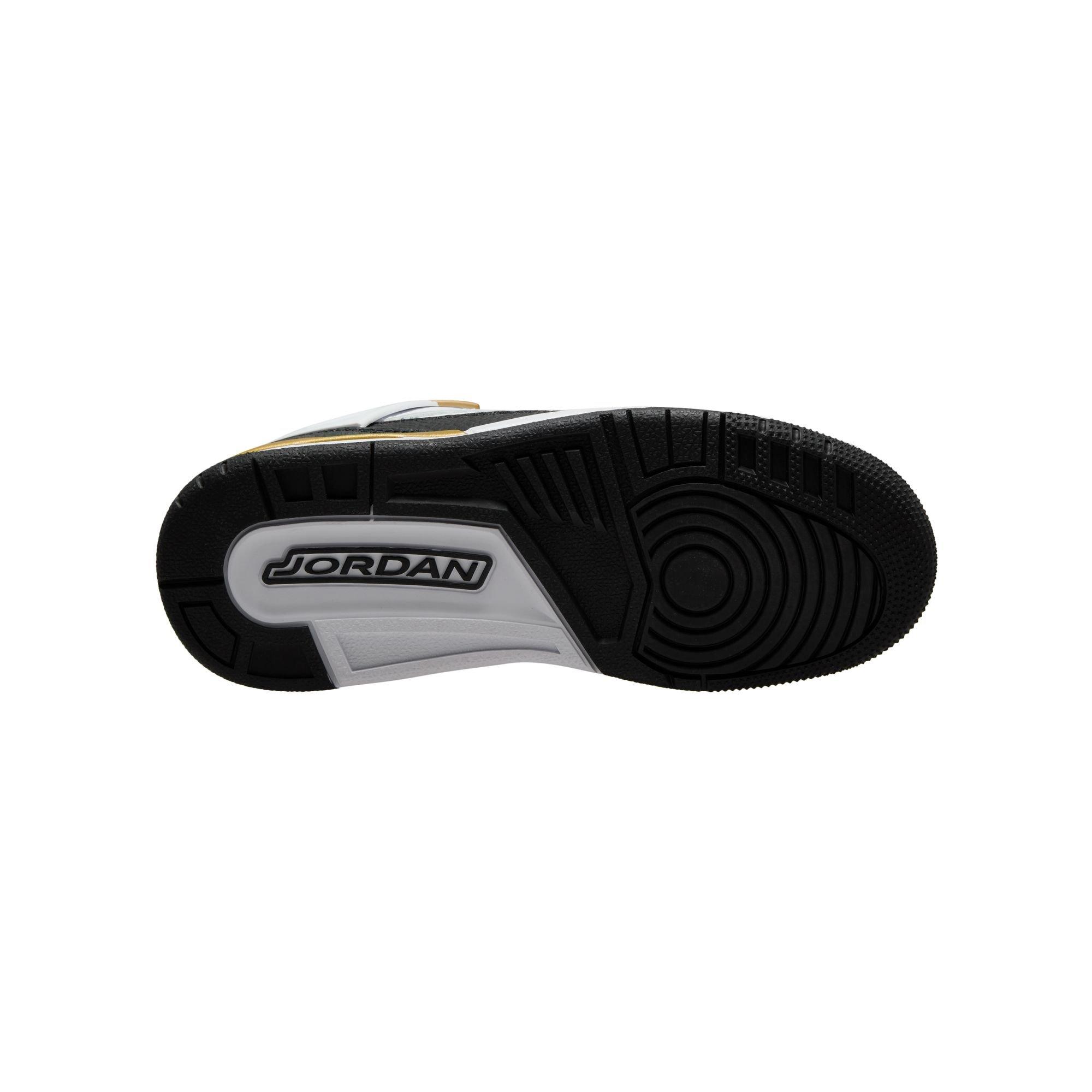 Jordan Spizike Low Grade School Boys' "White/Black/Metallic Gold" Shoe