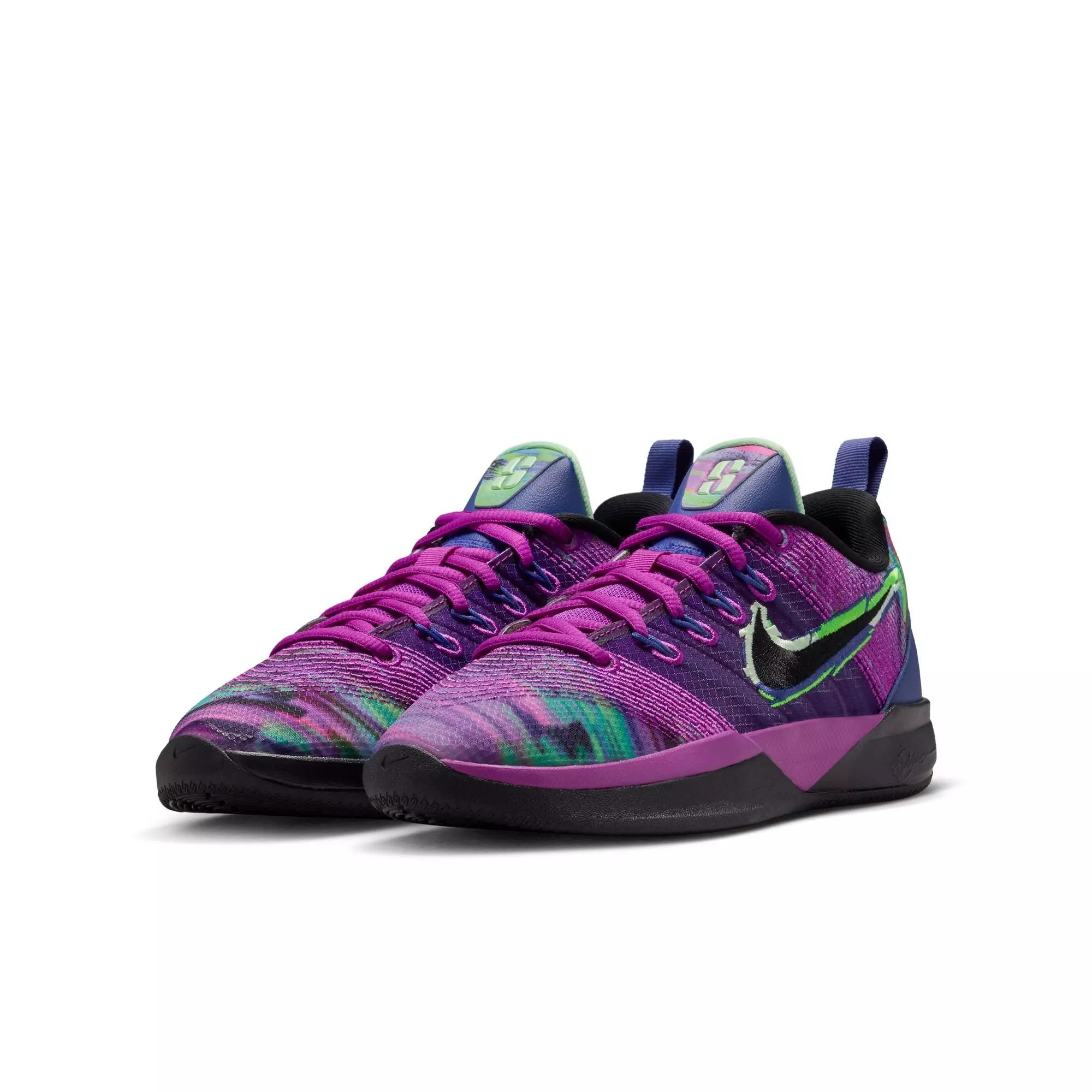 Nike Sabrina 3 "King of the Court" Grade School Kids' Basketball Shoe - VIVID PURPLE/BLACK/DEEP NIGHT