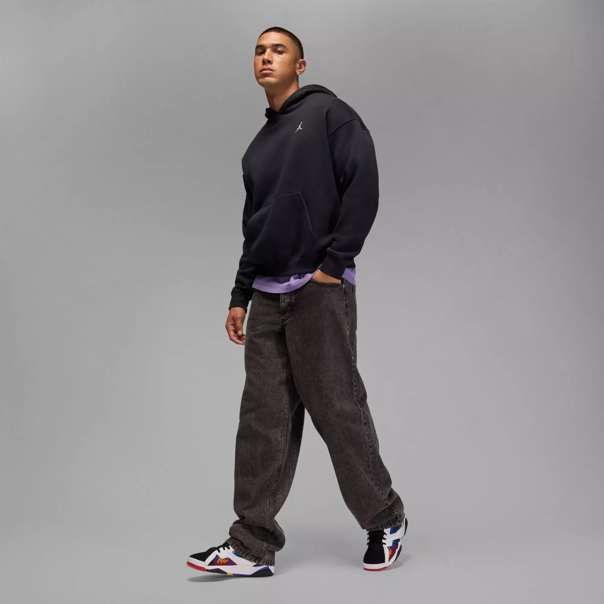 Jordan MVP 92 "White/Laser Orange/Black/Bright Crimson" Men's Shoe - WHITE/BLACK/ORANGE