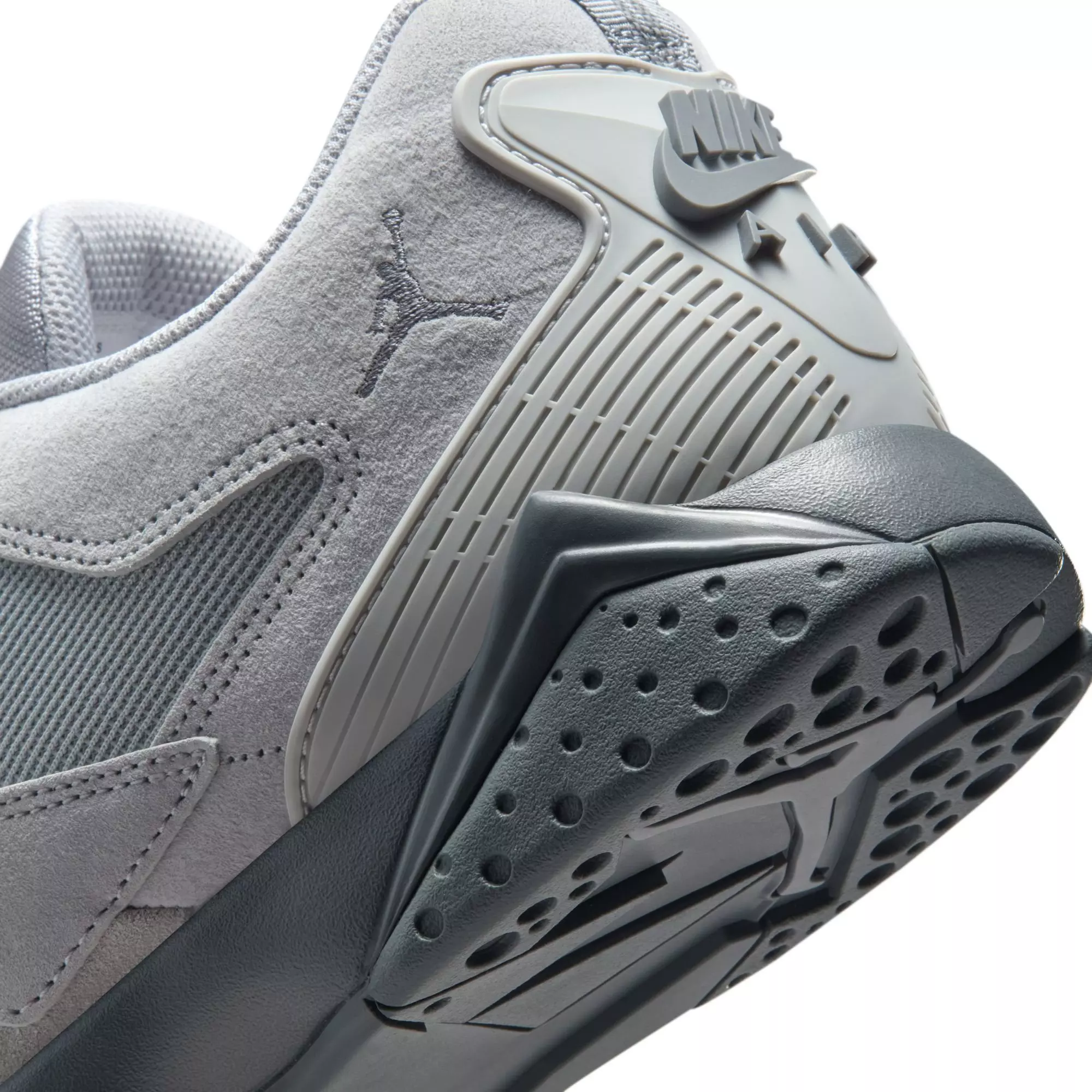 Jordan MVP 92 "Wolf Grey/Cool Grey/Varsity Red" Men's Shoe - GREY