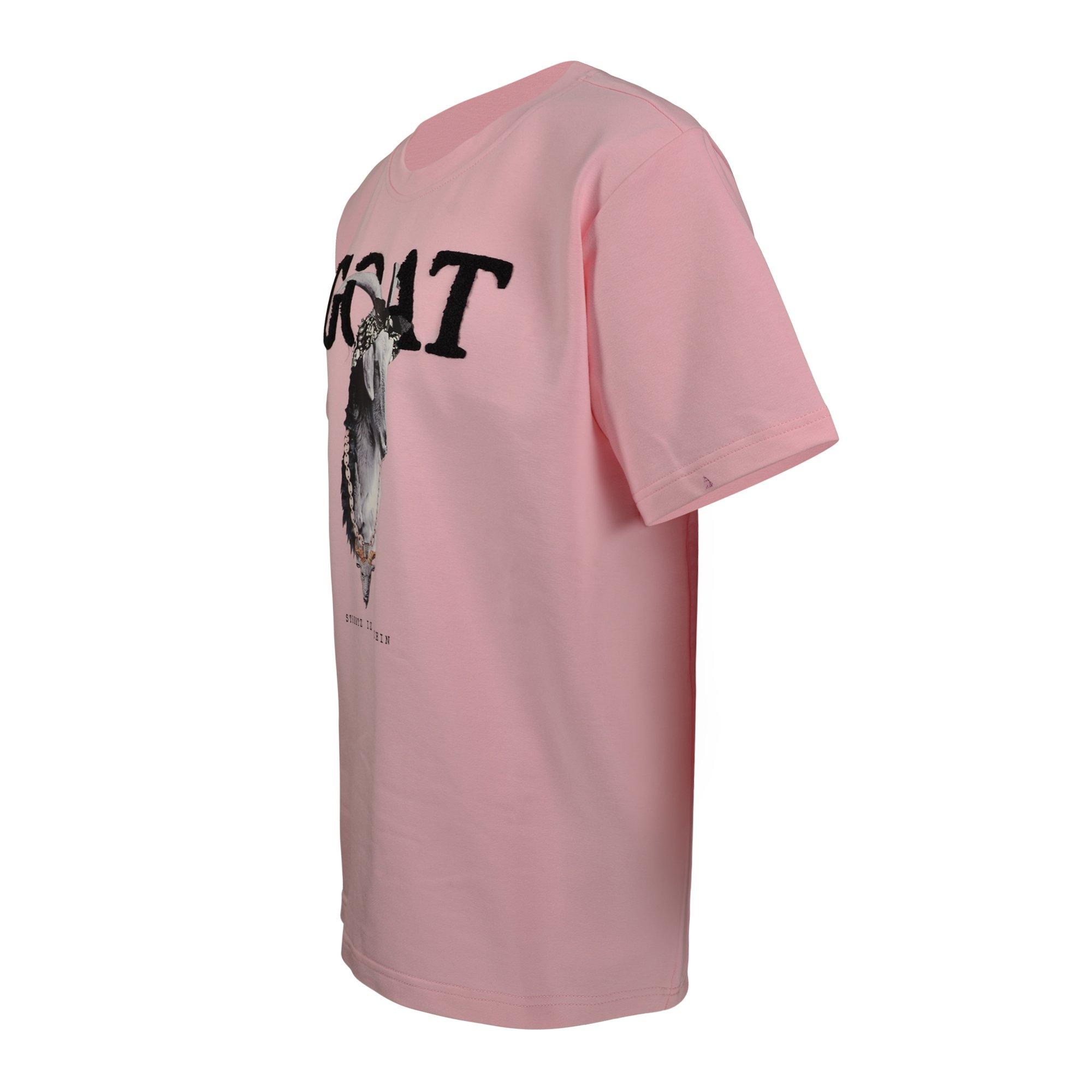 Streetz Iz Watchin GOAT Big Girls' Soft Pink Tee