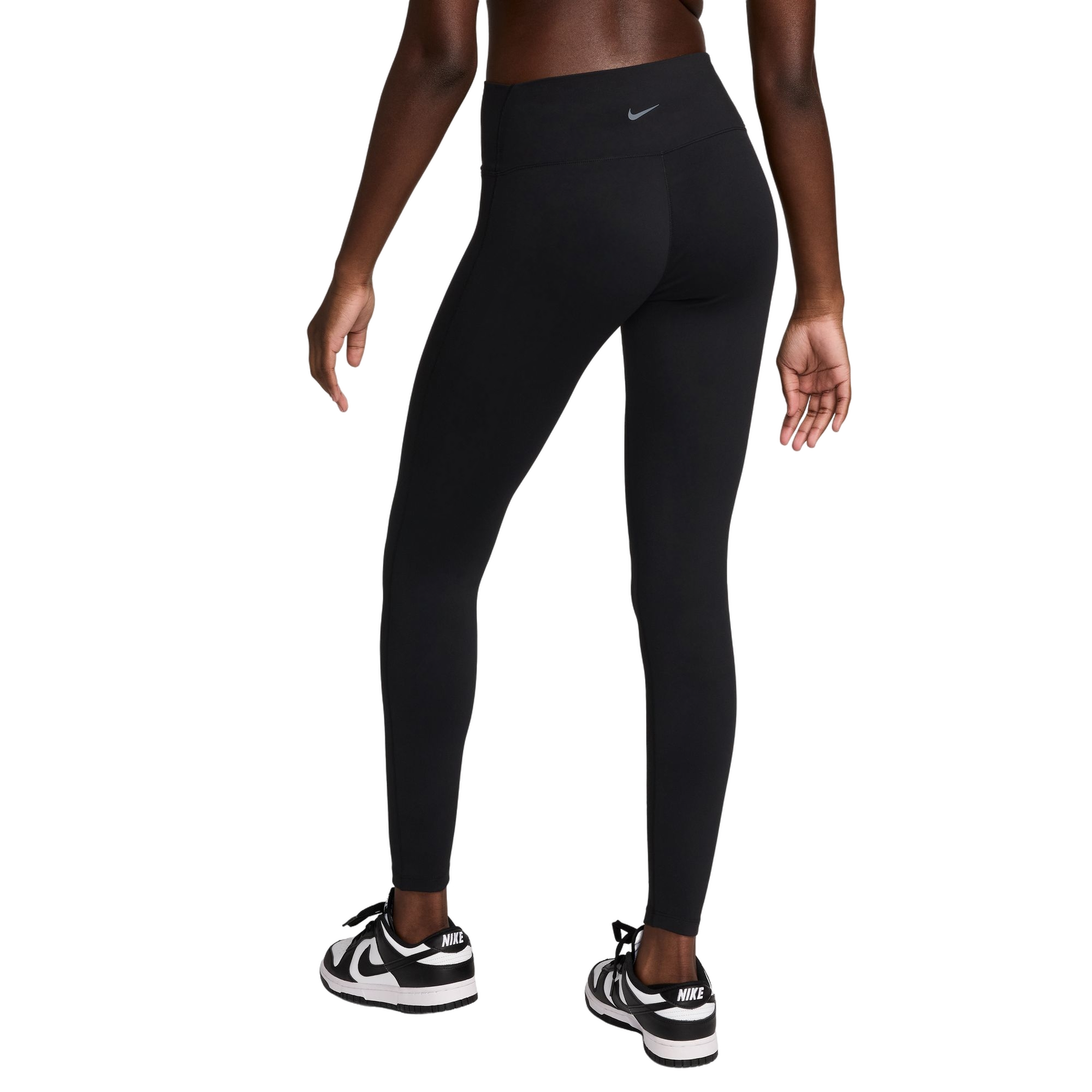 Nike Women's One Seamless Front High-Waisted Full-Length Leggings - Black - BLACK Thumbnail View 2