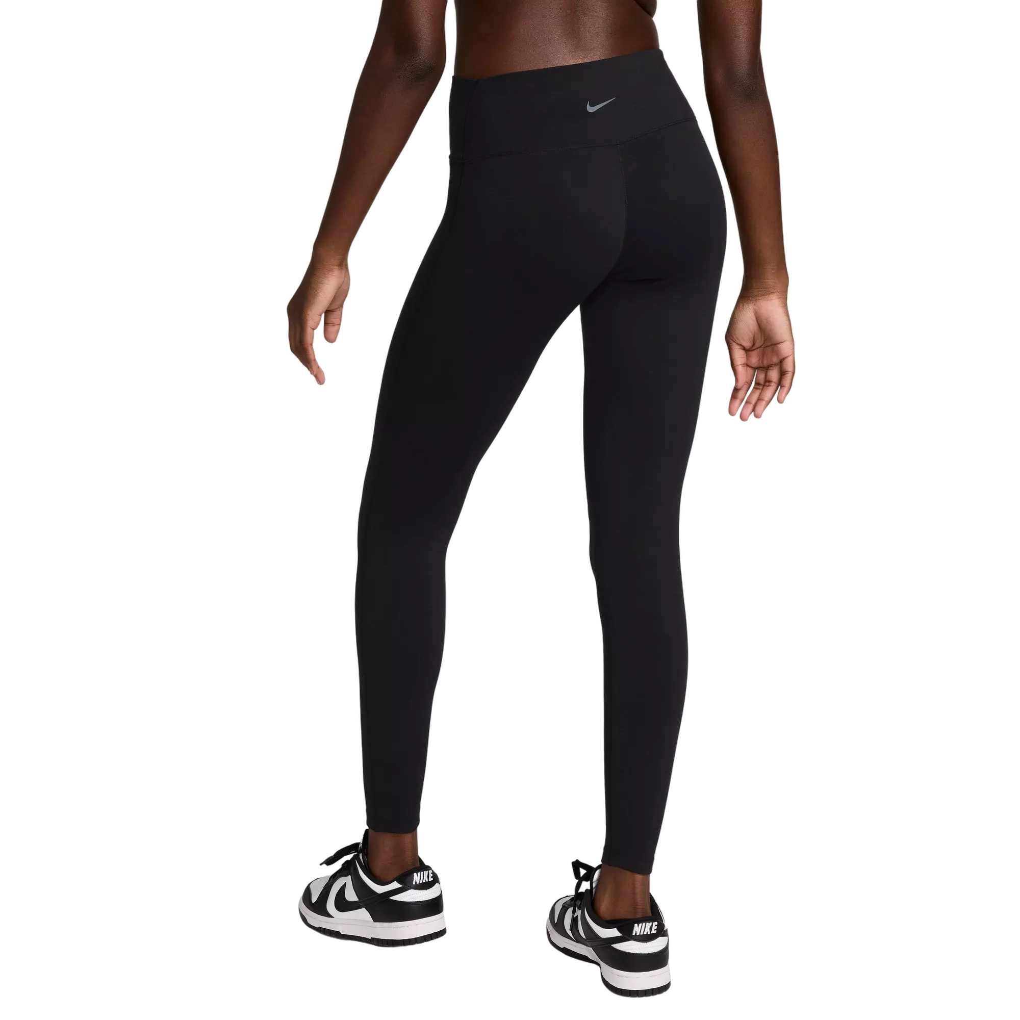 Nike Women's One Seamless Front High-Waisted Full-Length Leggings - BLACK