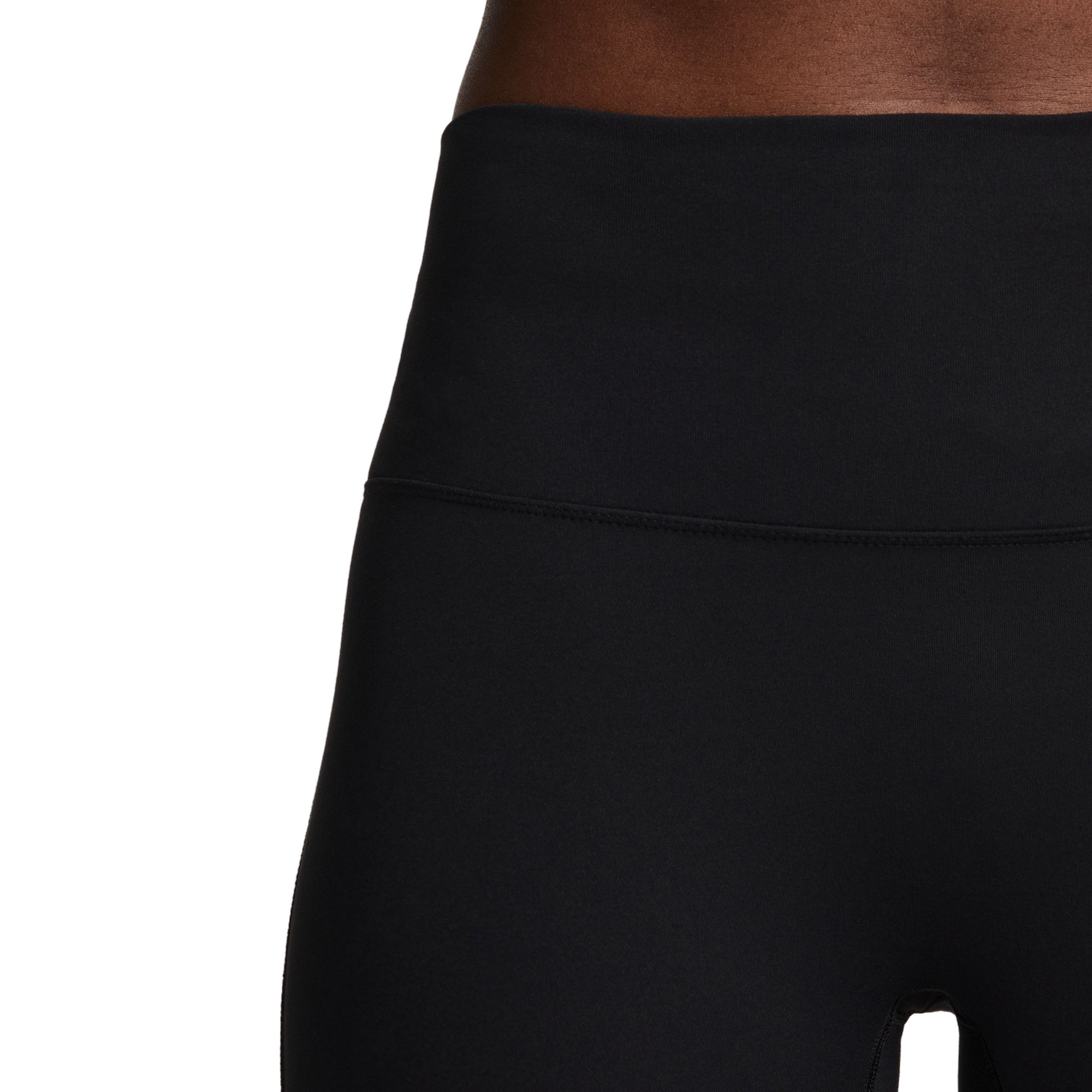 Nike Women's One Seamless Front High-Waisted Full-Length Leggings - BLACK Thumbnail View 4