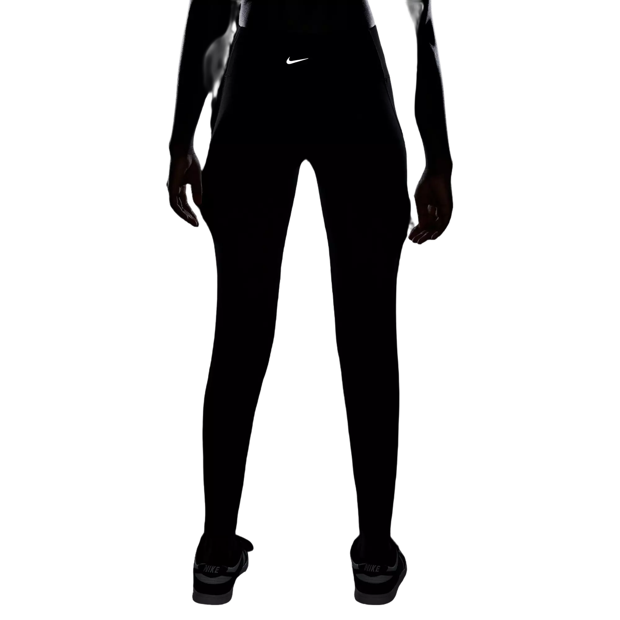 Nike Women's One Seamless Front High-Waisted Full-Length Leggings - Black - BLACK