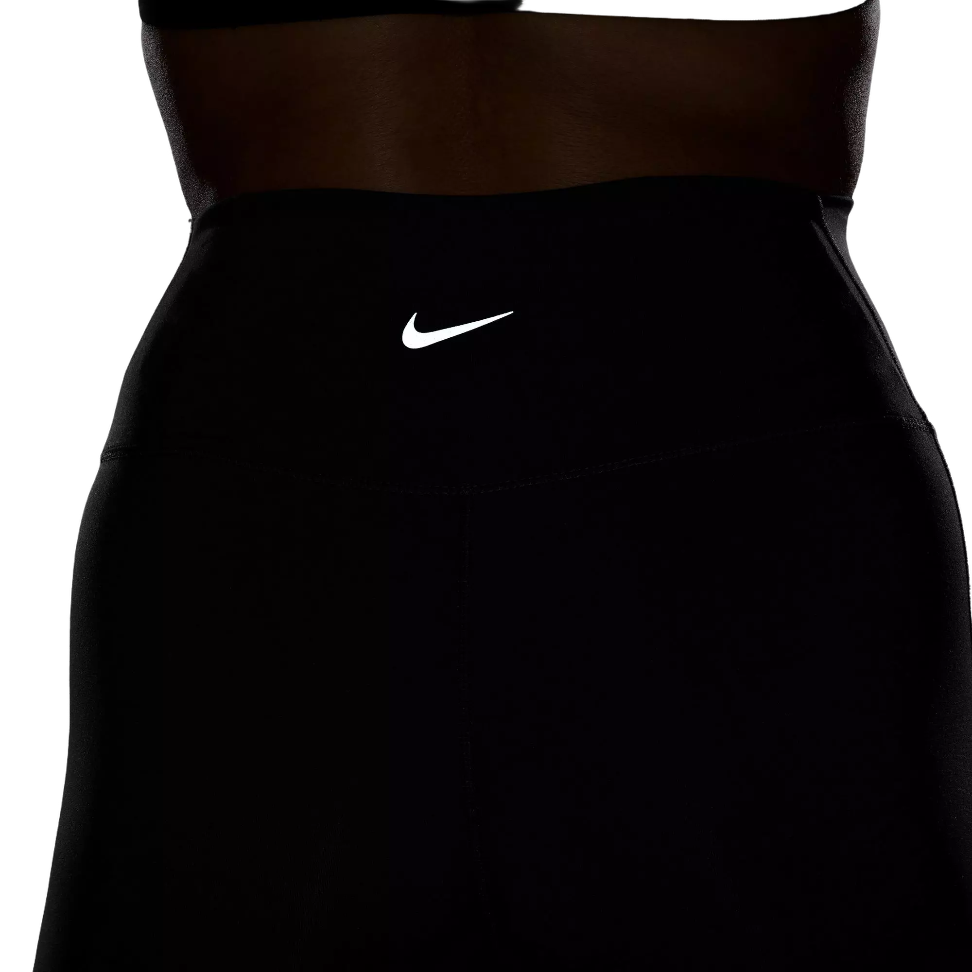 Nike Women's One Seamless Front High-Waisted Full-Length Leggings - Black - BLACK