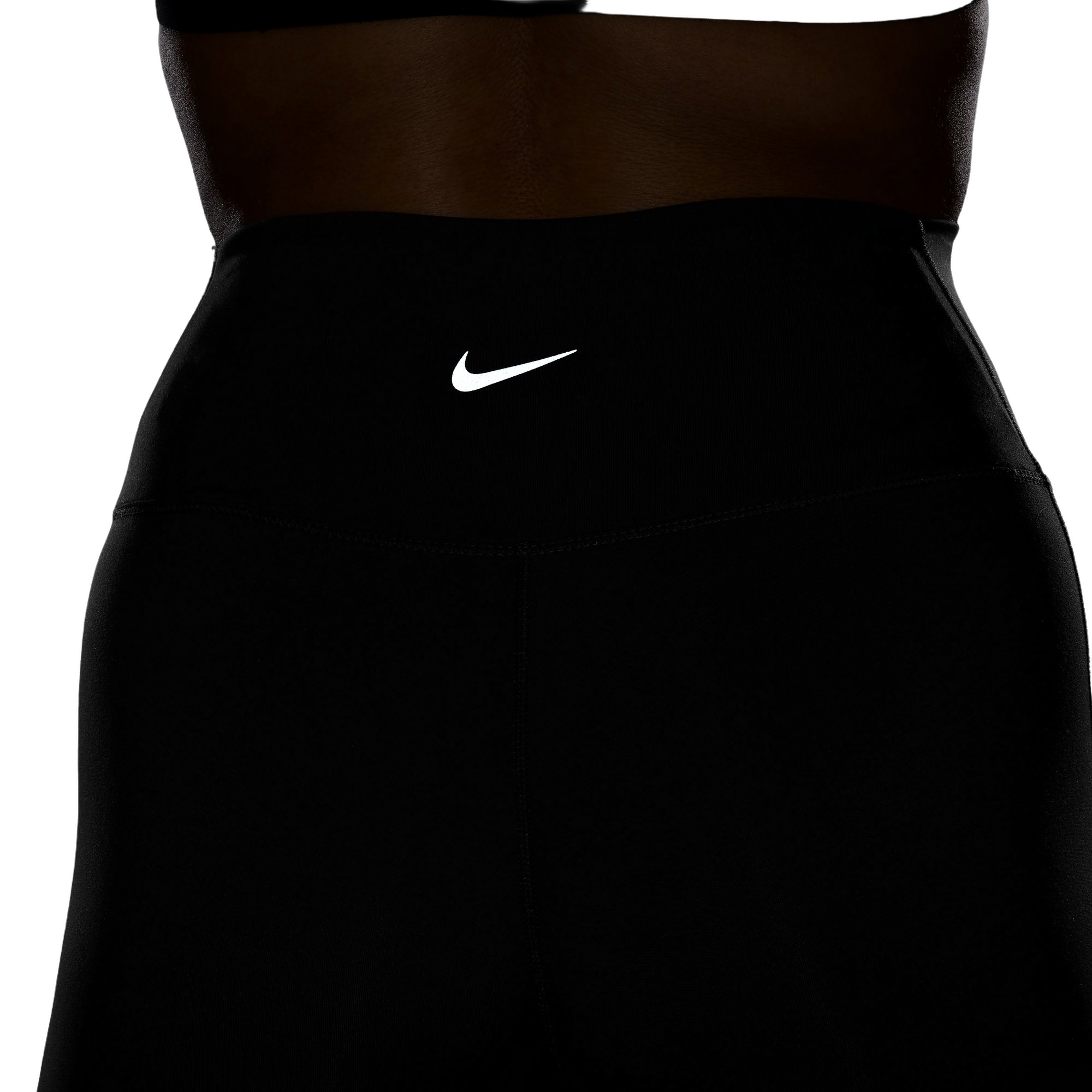 Nike Women's One Seamless Front High-Waisted Full-Length Leggings - BLACK Thumbnail View 8