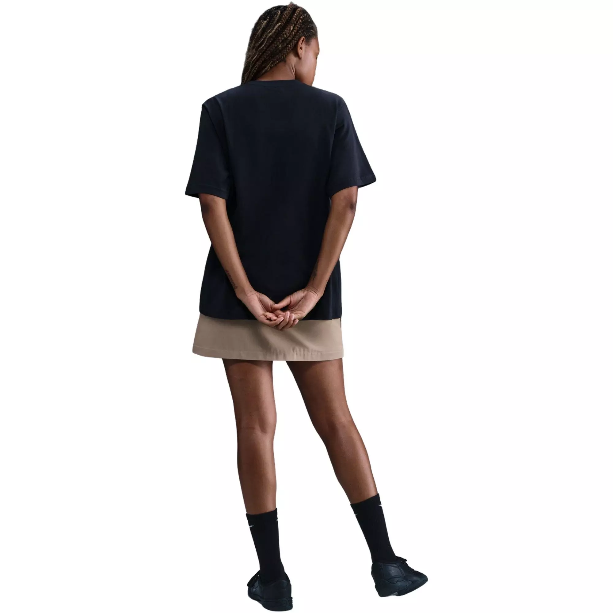 Nike Women's Sportswear Loose Tee - Navy - BLACK